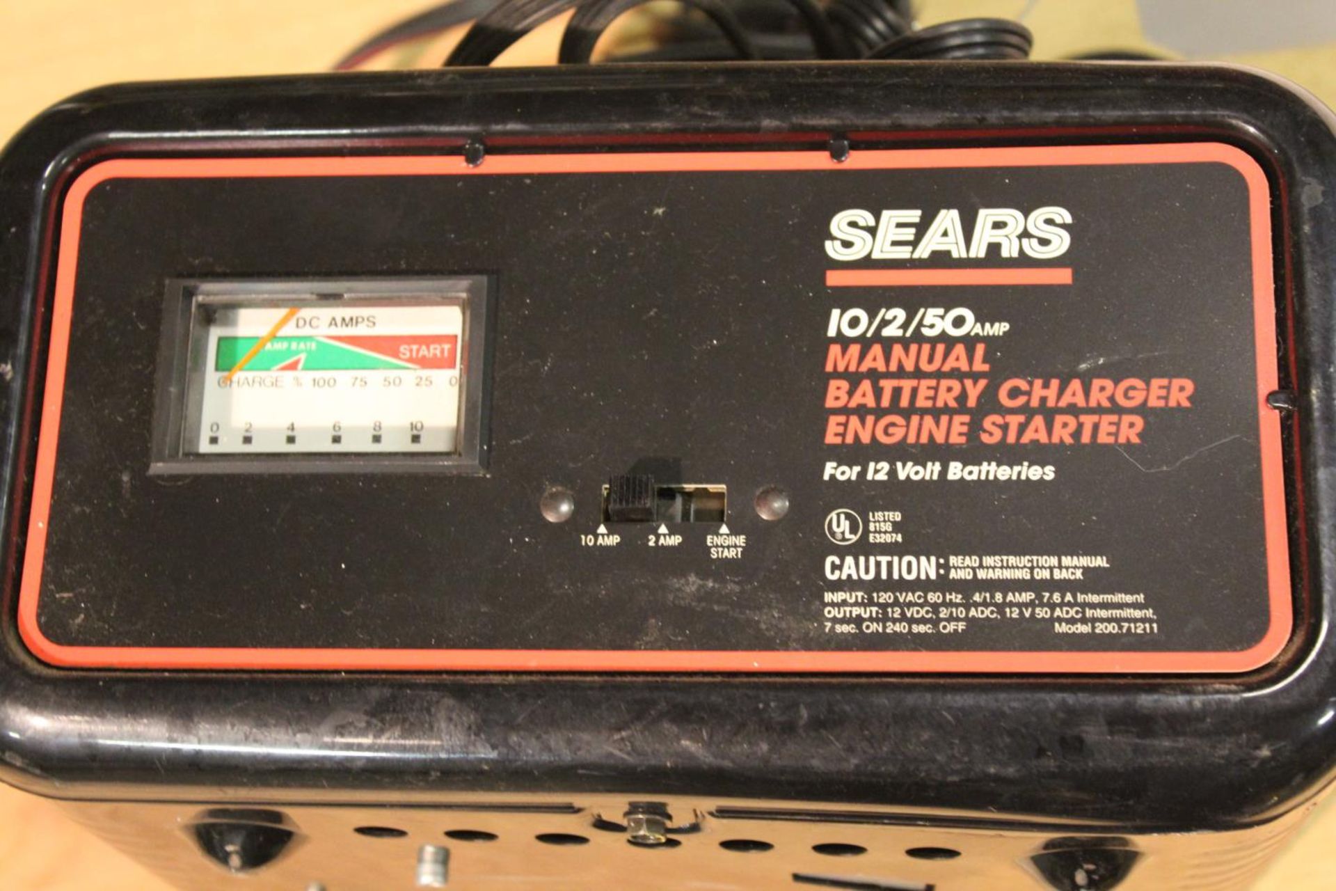 Sears 10/2/50 amp Battery charger - Image 2 of 2