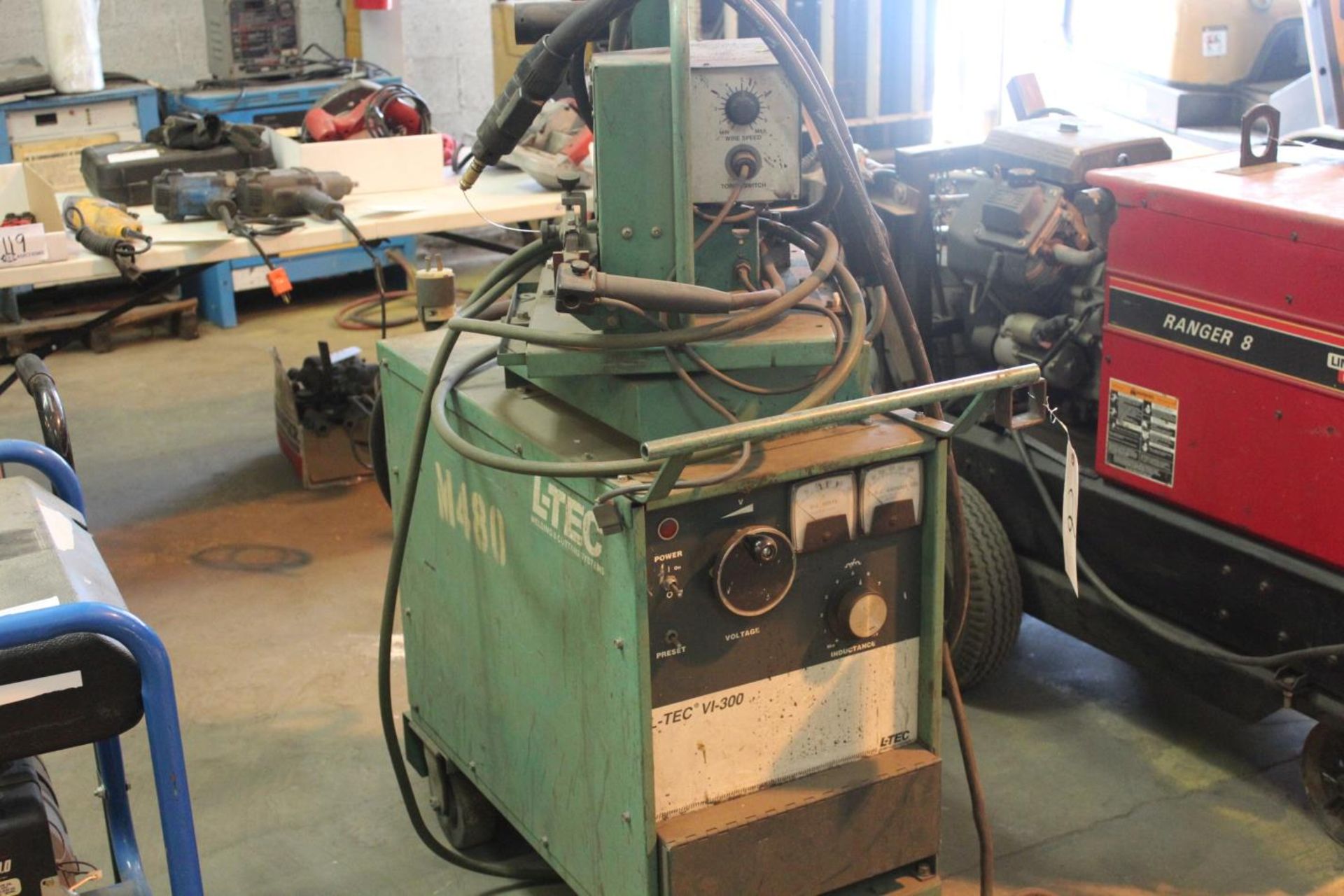 L-TEC VI-300 welder w/ MIG-3IA wire feeder 230/460/3ph, Type: VI-300, P/N31210, Ser. 689A-09012 - Image 2 of 6