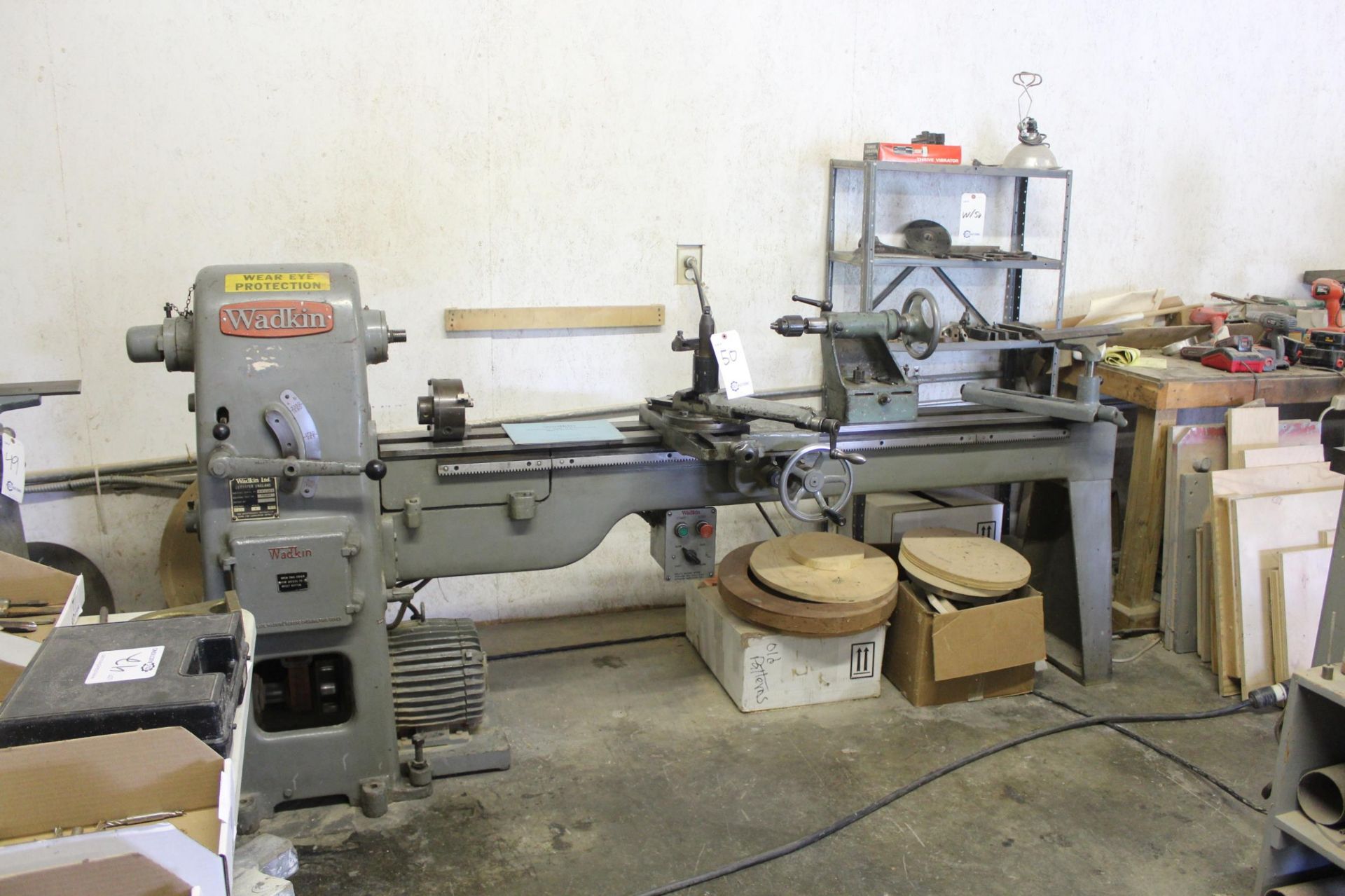 Wadkin 10" R.S. Pattern Makers Lathe 10" x 66" Capacity, 450 - 3360RPMMachine Serial NO. RS2266,