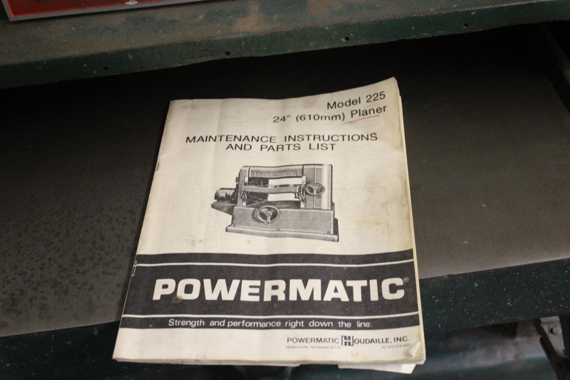 Powermatic No.225 24" Planer 10hp, 220/440/3ph, SN - 7824020 - Image 4 of 7