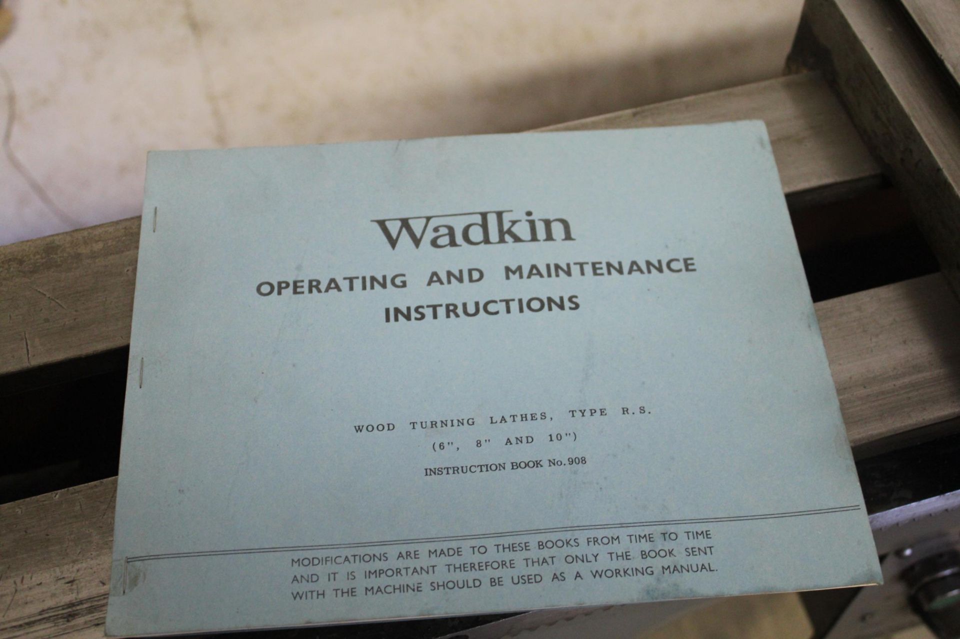 Wadkin 10" R.S. Pattern Makers Lathe 10" x 66" Capacity, 450 - 3360RPMMachine Serial NO. RS2266, - Image 21 of 23