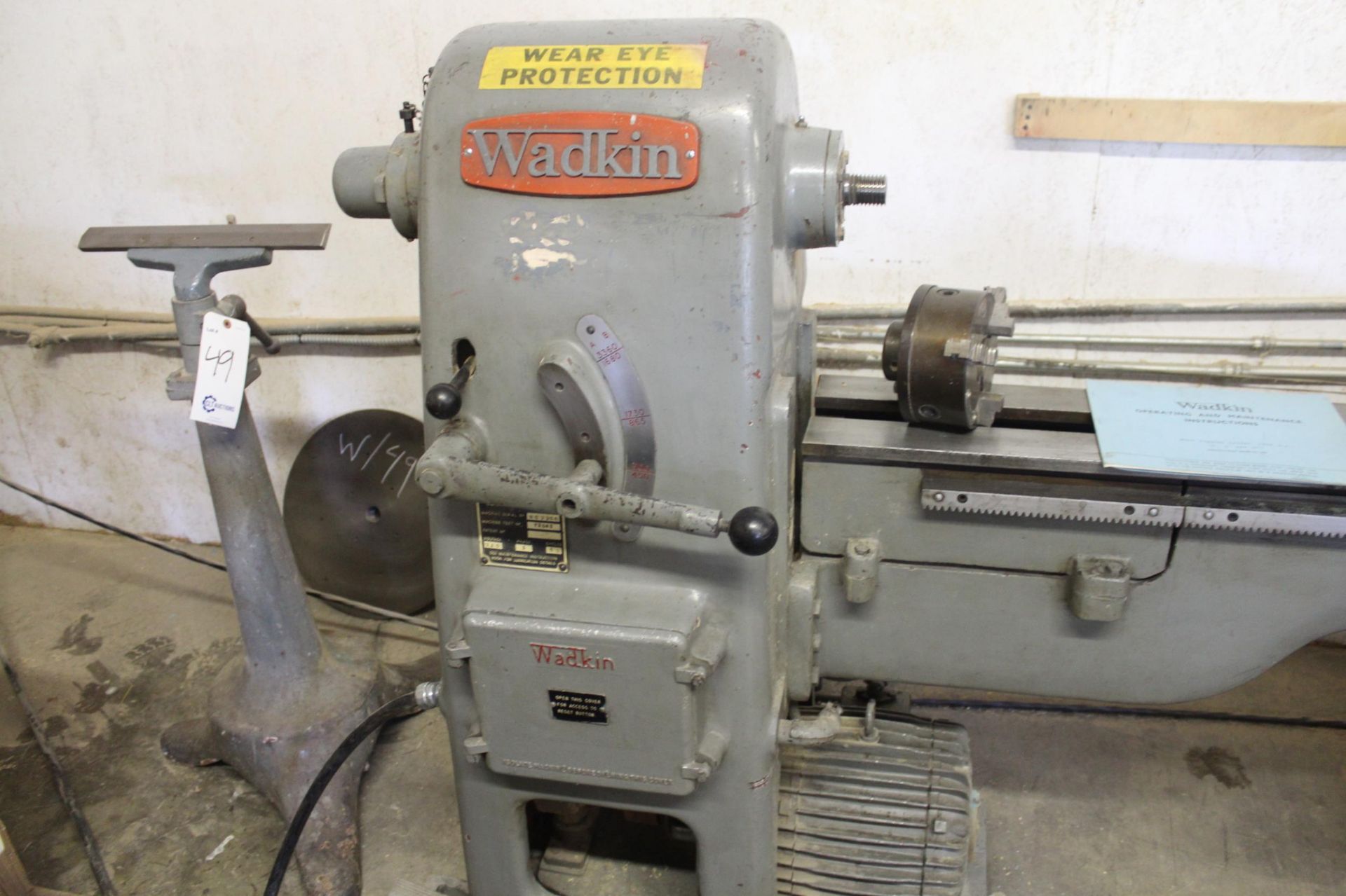 Wadkin 10" R.S. Pattern Makers Lathe 10" x 66" Capacity, 450 - 3360RPMMachine Serial NO. RS2266, - Image 11 of 23