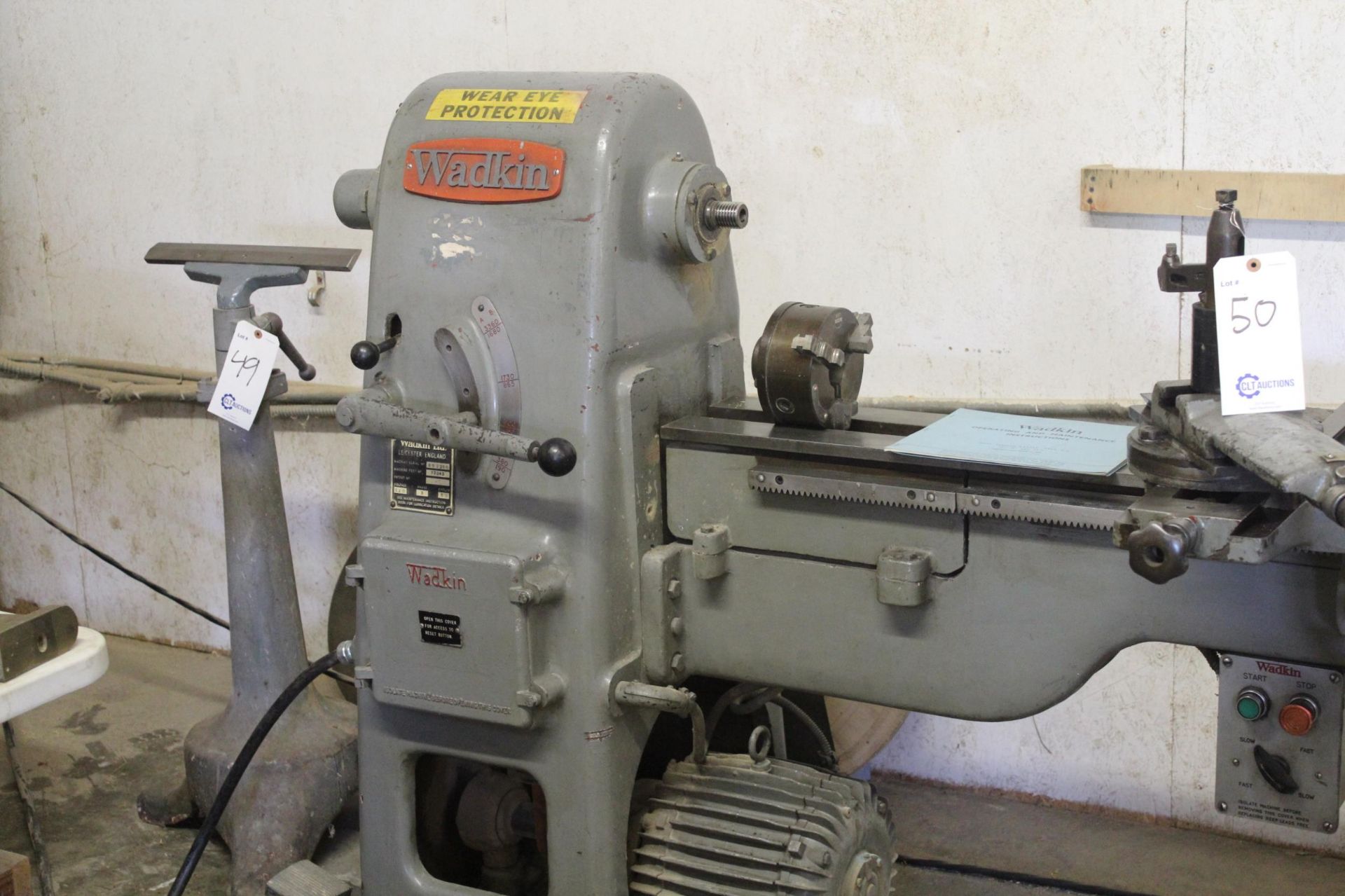 Wadkin 10" R.S. Pattern Makers Lathe 10" x 66" Capacity, 450 - 3360RPMMachine Serial NO. RS2266, - Image 3 of 23