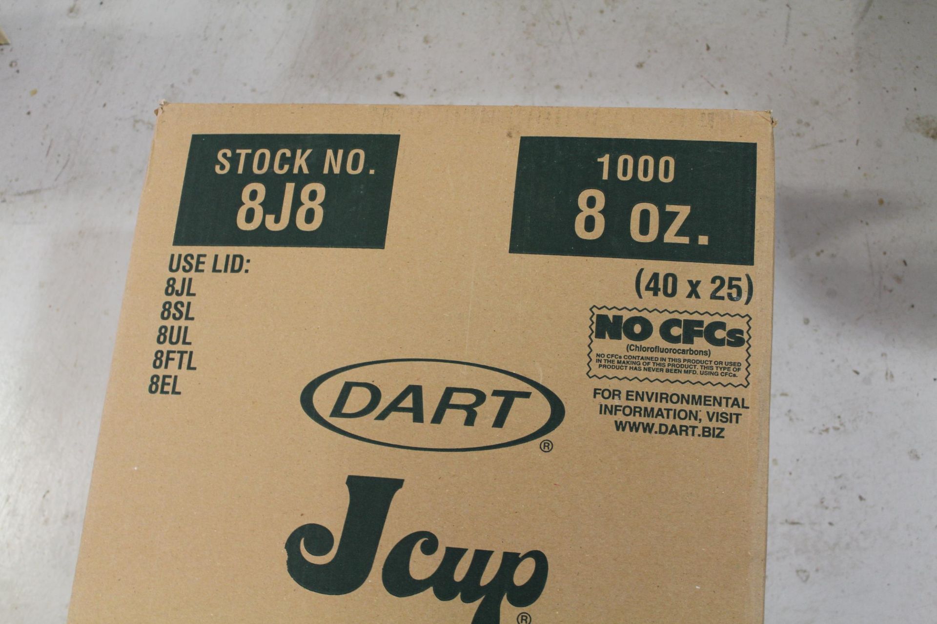 Dart J Cups, 8oz Foam Cups - Image 2 of 3