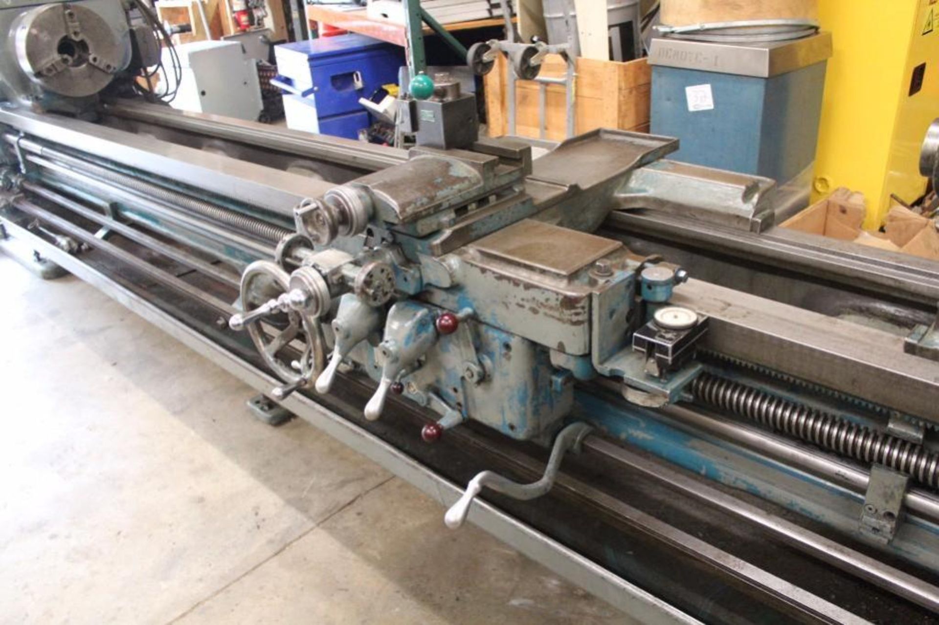 Lodge & Shipley 18"x 12' engine lathe. Quick change tool post, steady rest 3 and 4 jaw Chuck. 15 HP, - Image 4 of 25