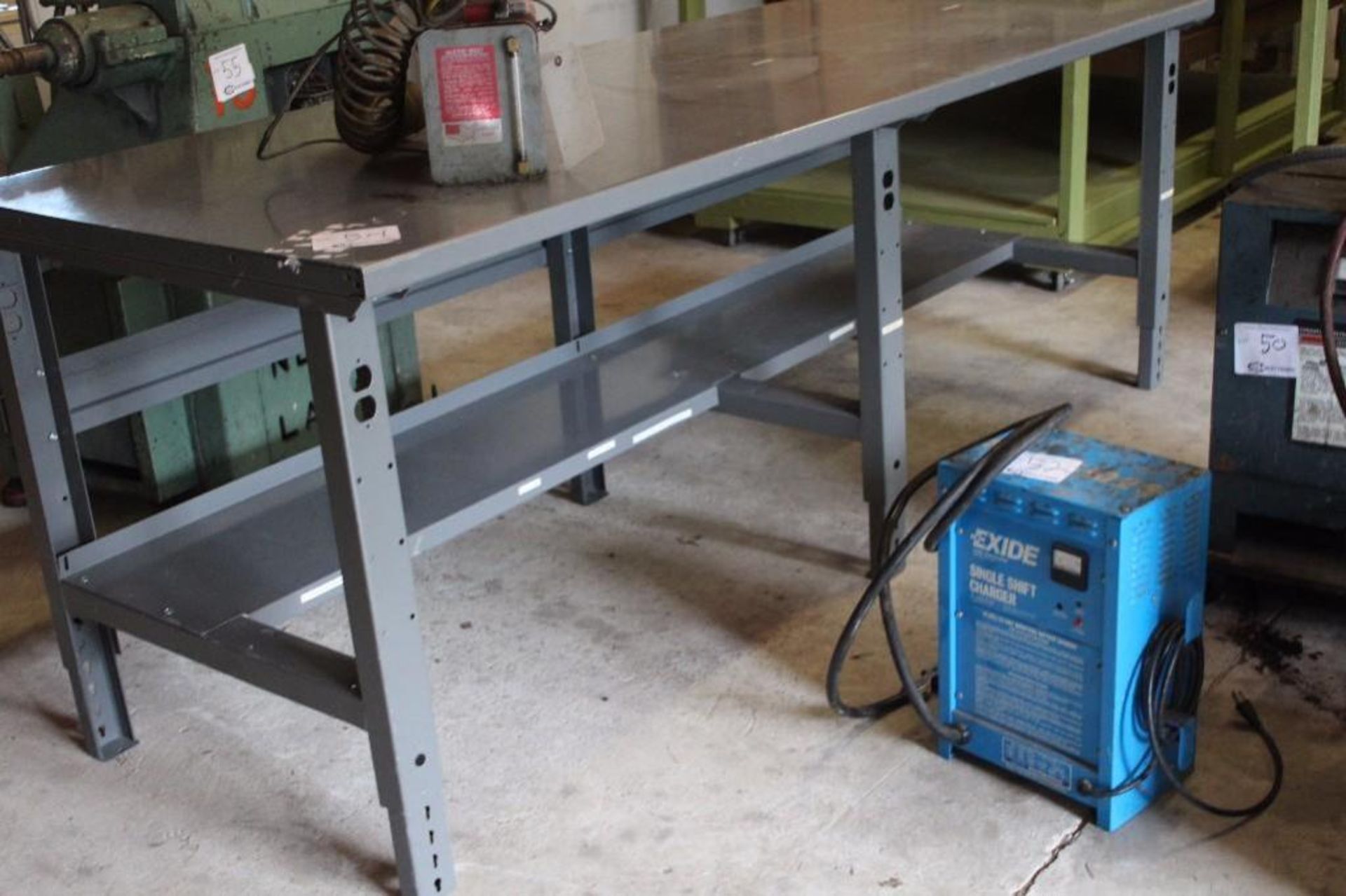 Steel workbench 8' x 3' x 3' - Image 2 of 3