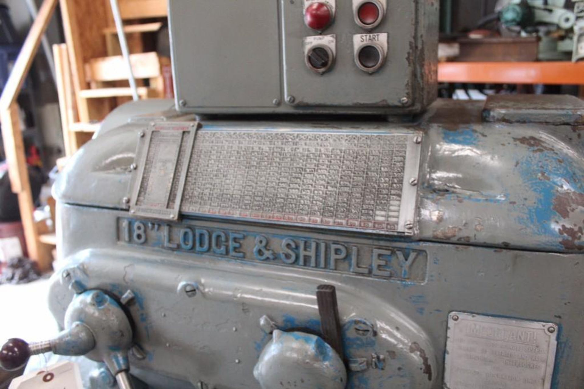 Lodge & Shipley 18"x 12' engine lathe. Quick change tool post, steady rest 3 and 4 jaw Chuck. 15 HP, - Image 15 of 25