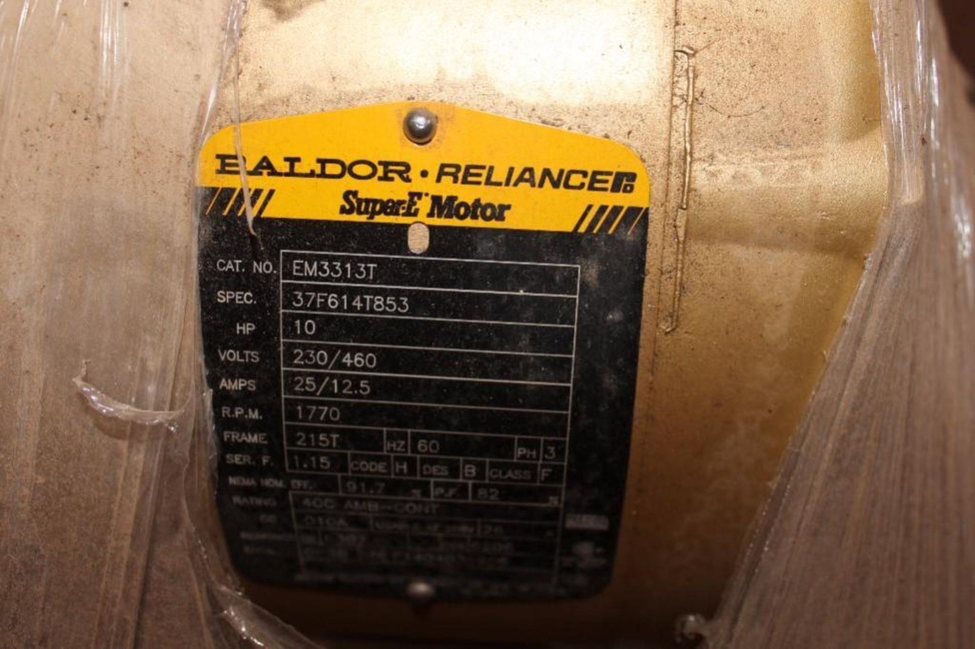 Baldor 10 horsepower electric motor 230/460/3ph, 1770rpm - Image 4 of 4