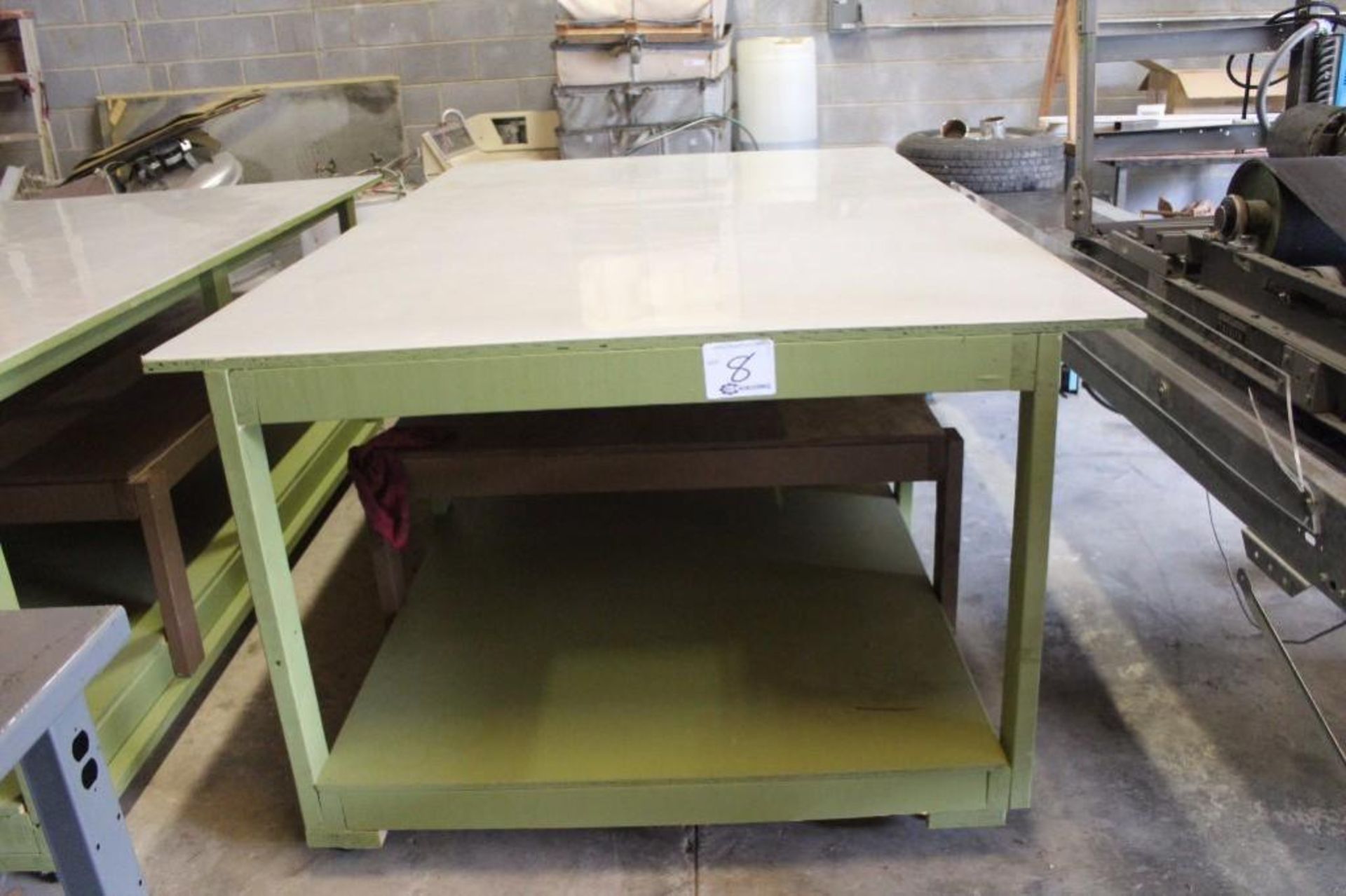 4' X 8' Work bench with plastic top