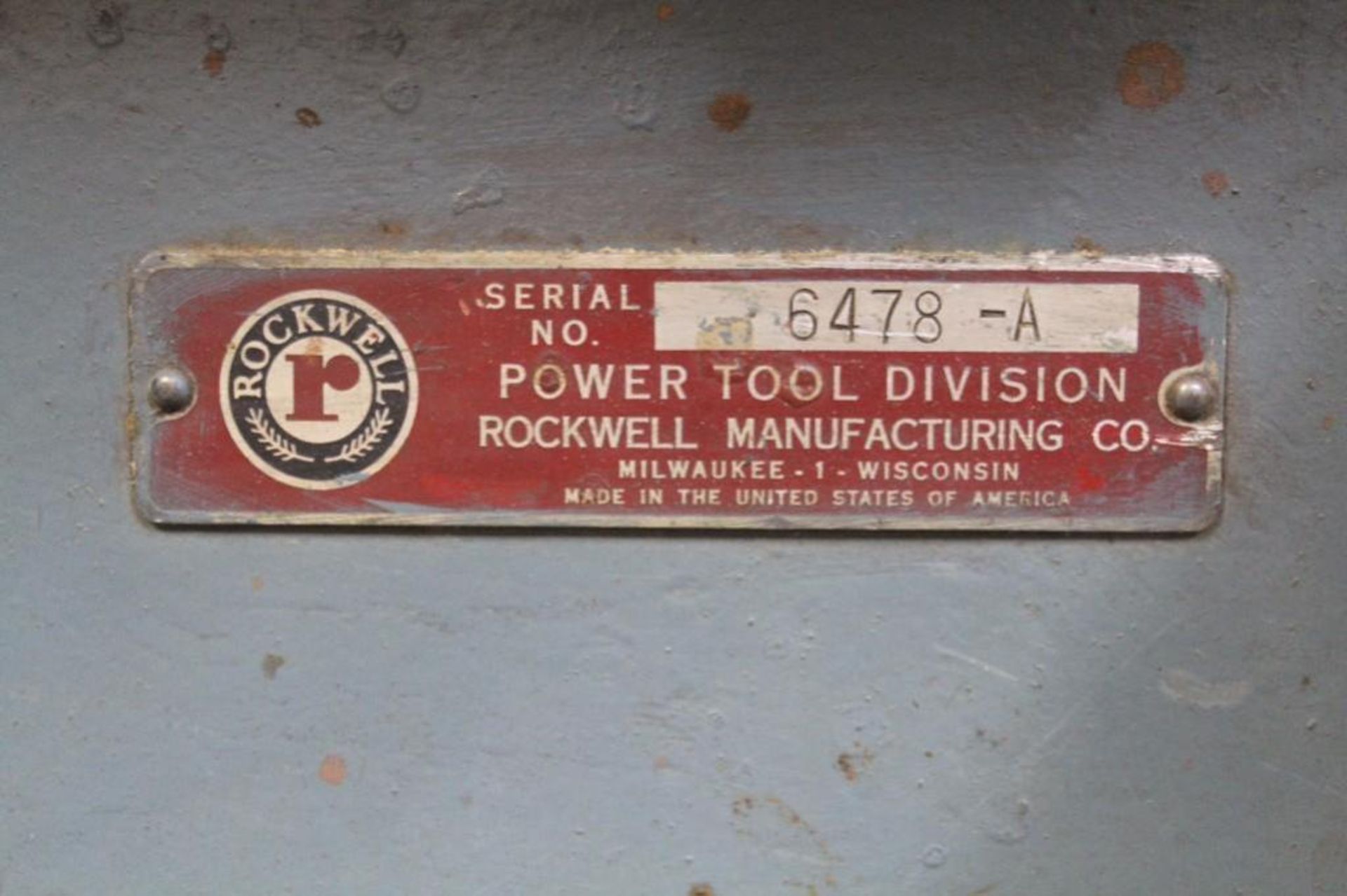 Delta Milwaukee 12/14 table saw Serial number : 6478 - A 230v/3ph - Image 6 of 9