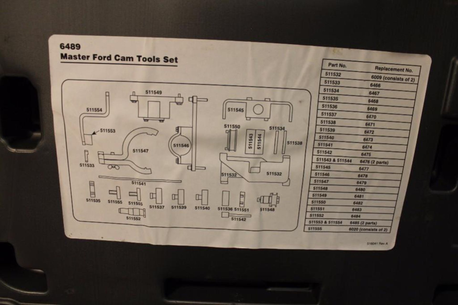 SPX 6489 Ford cam tools Master set - Image 3 of 6