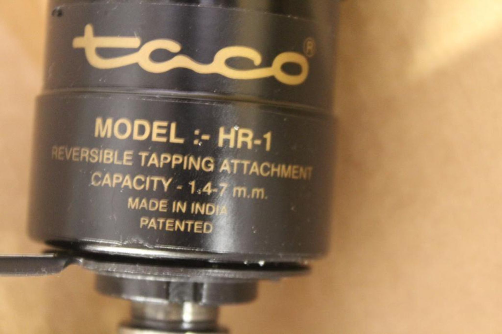 Taco model HR-1tapping head R - 8 Shank - Image 2 of 4