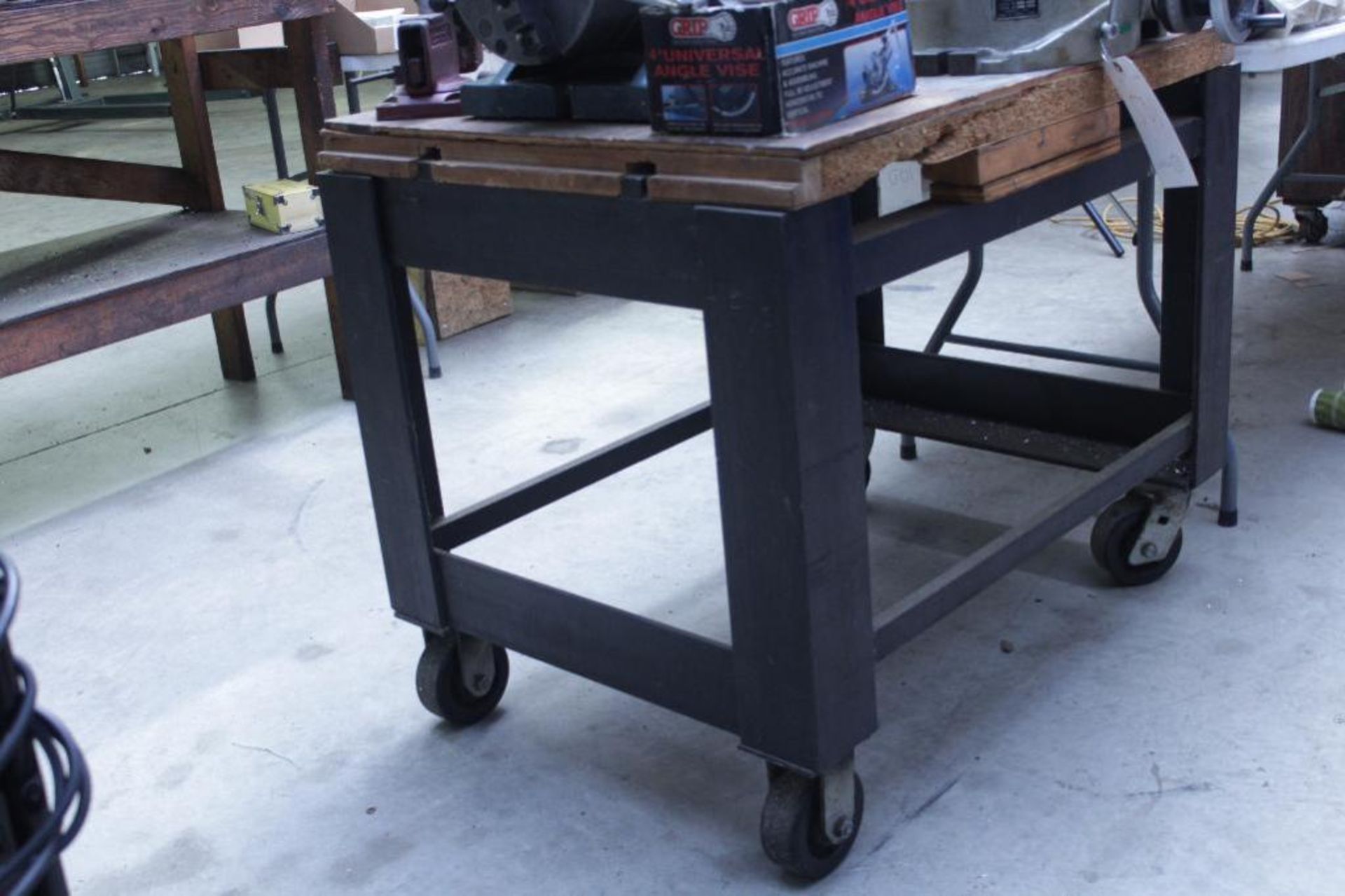 Steel frame cart Size: 36"W X 27"D X 31"H - Image 2 of 2