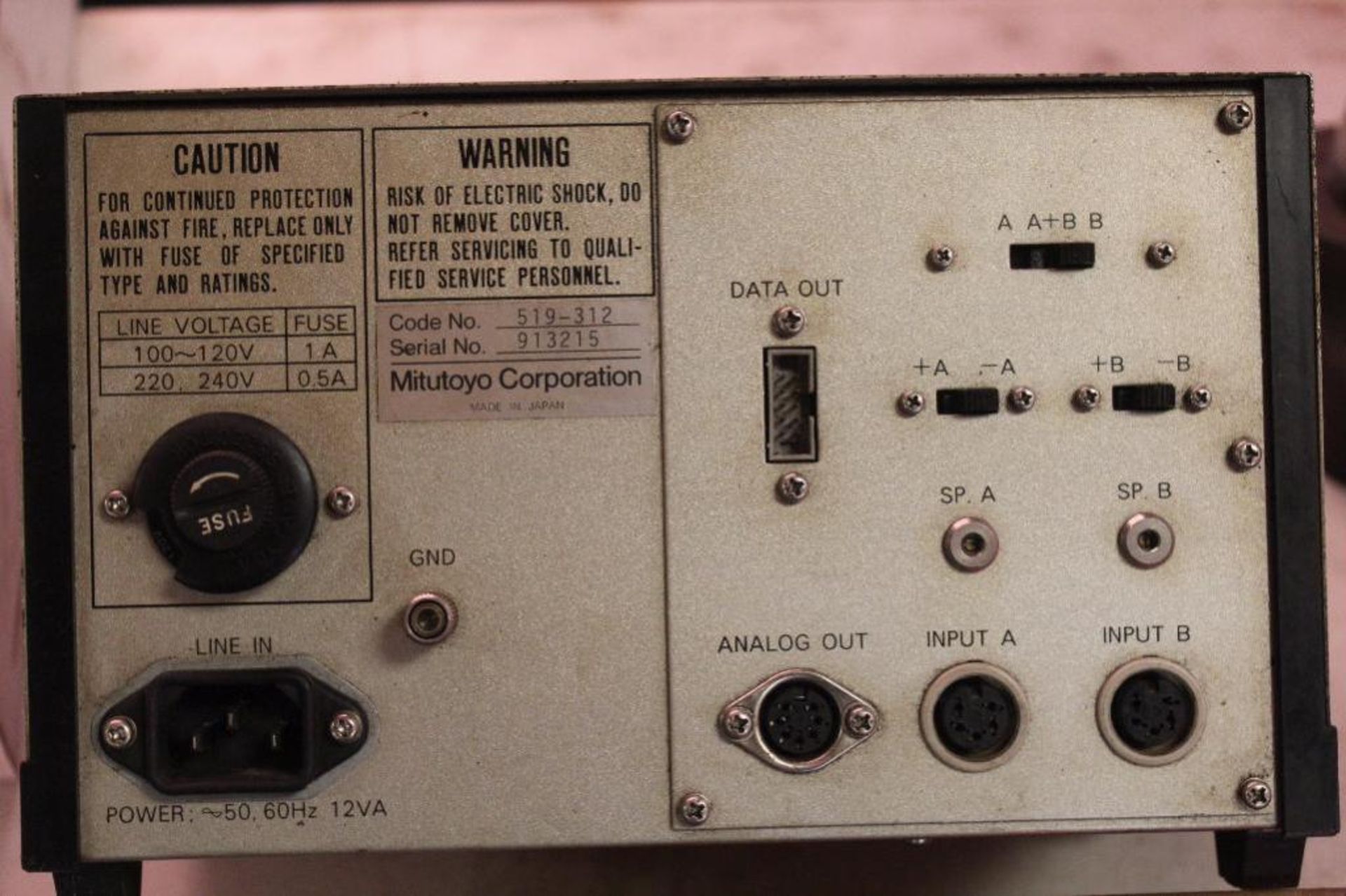 Mitutoyo 519-312 electronic micrometer & Stand - Image 5 of 5