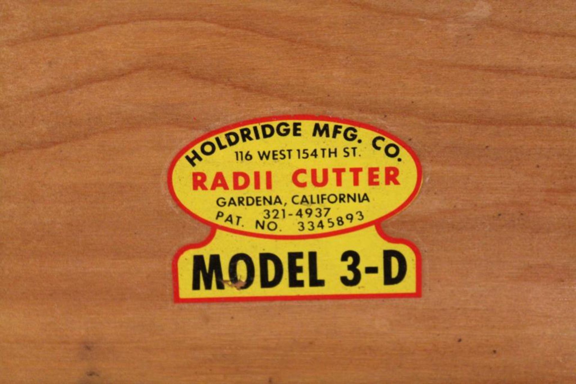 Holdridge model 3-D RADII-CUTTER - Image 5 of 5