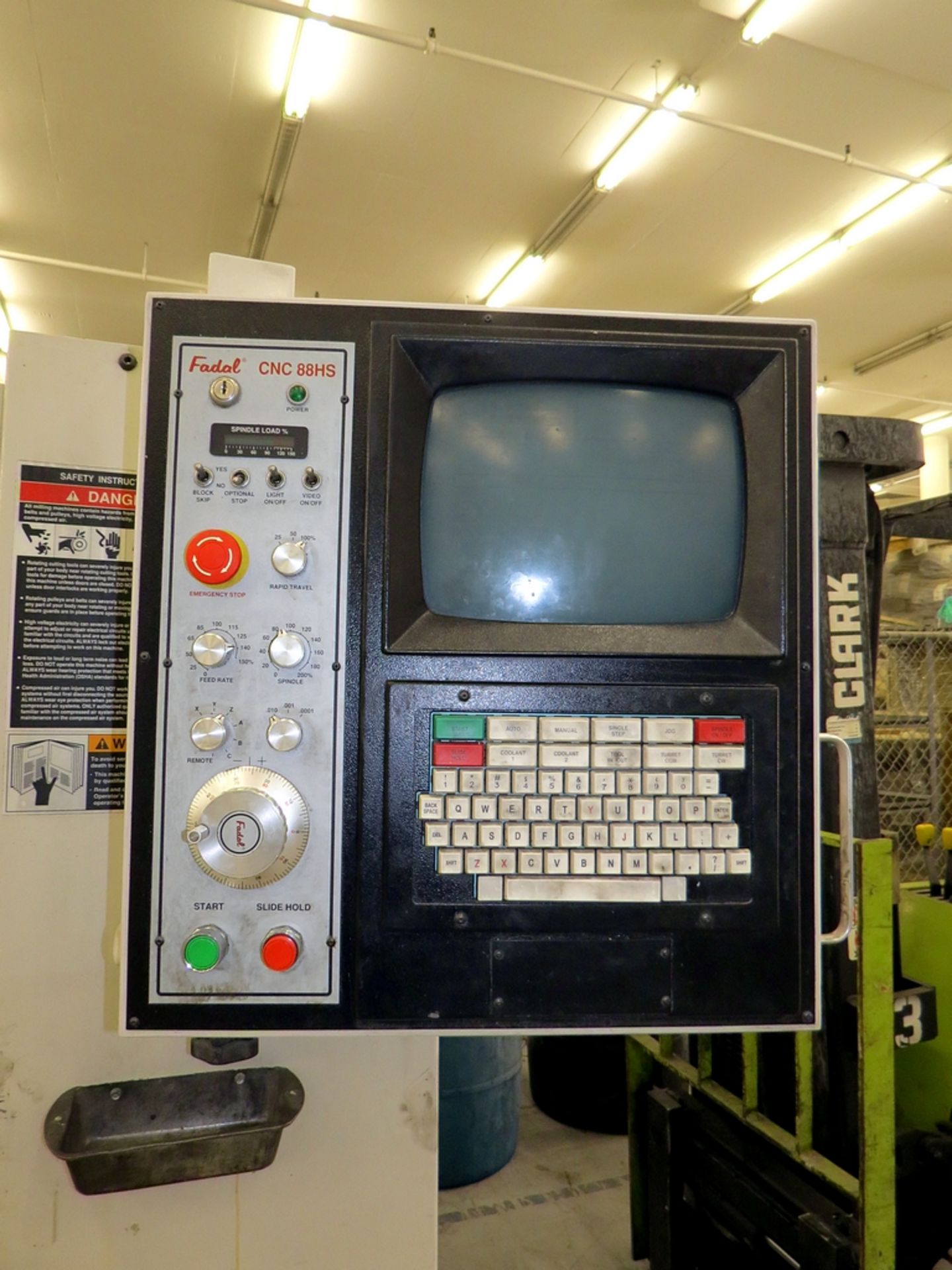 1997 Fadal 914 VMC 15 CNC Vertical Machine Center w/ CNC 88HS Control, 3 axis, 21-ATC, 5000 rpm, - Image 3 of 5