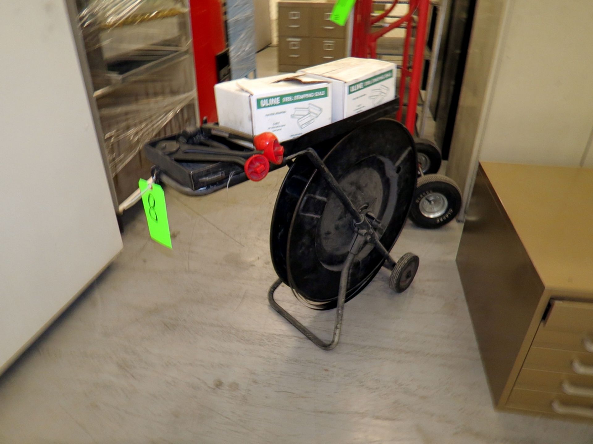 Strapping cart with tools