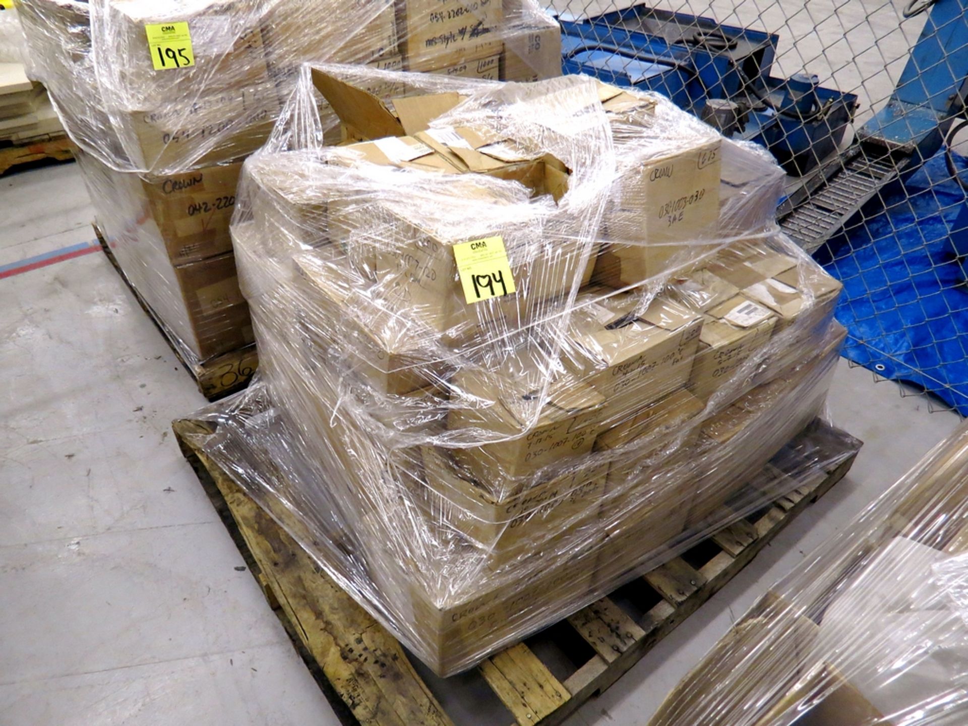 Pallet of assorted inventory