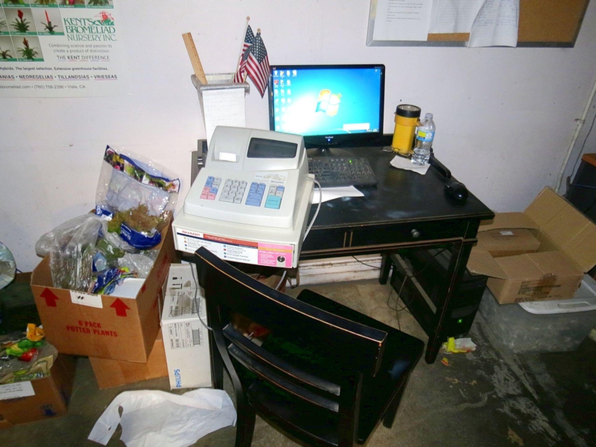 Lot Retail Office, Kyocera Copier, Sharp Cash Register, Refrigerator, Microwave, Time Clock, - Image 4 of 4