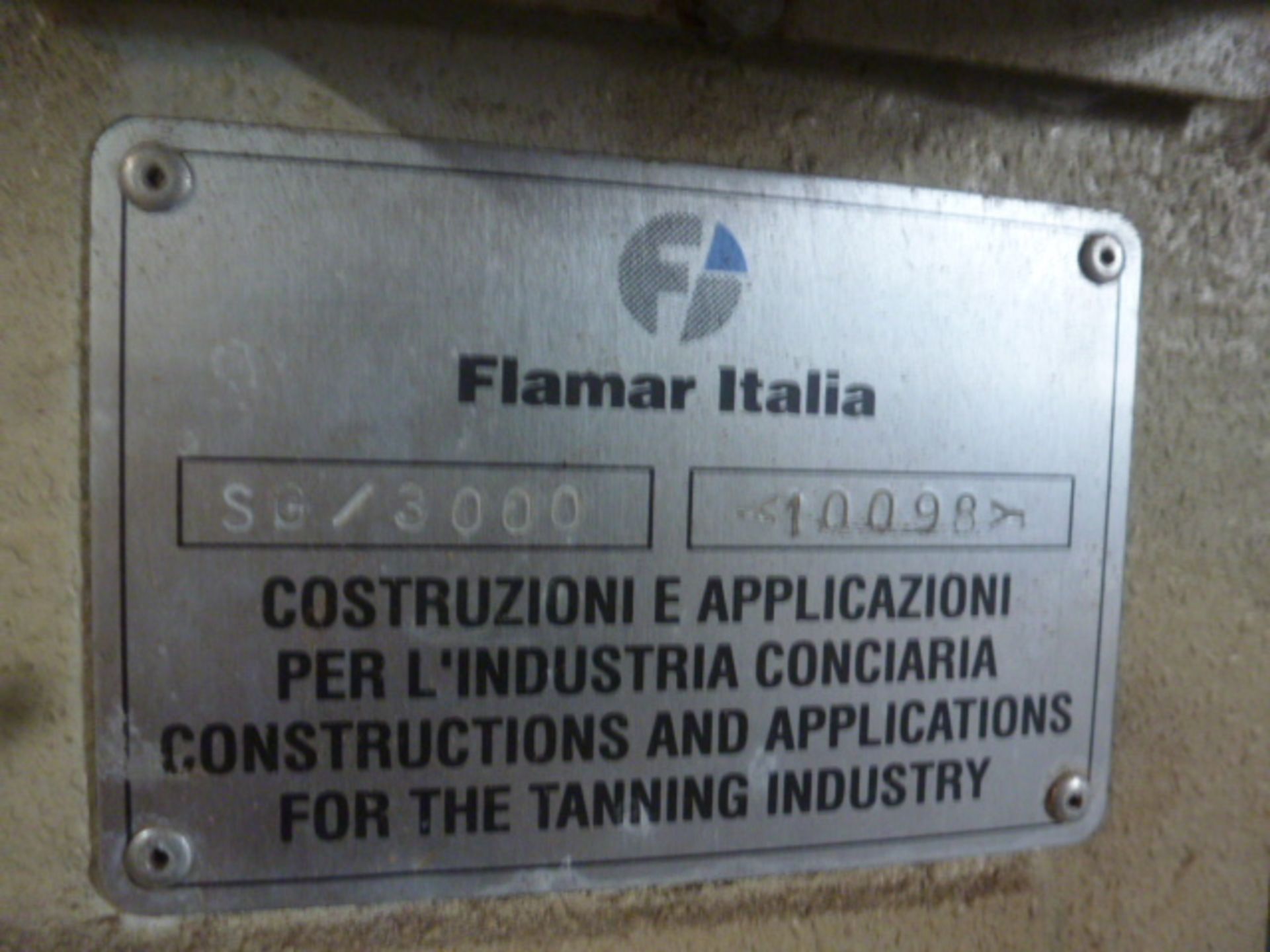 Flamar Italia Buffing Machine, m/n SG3000, s/n 10098 - Image 7 of 9