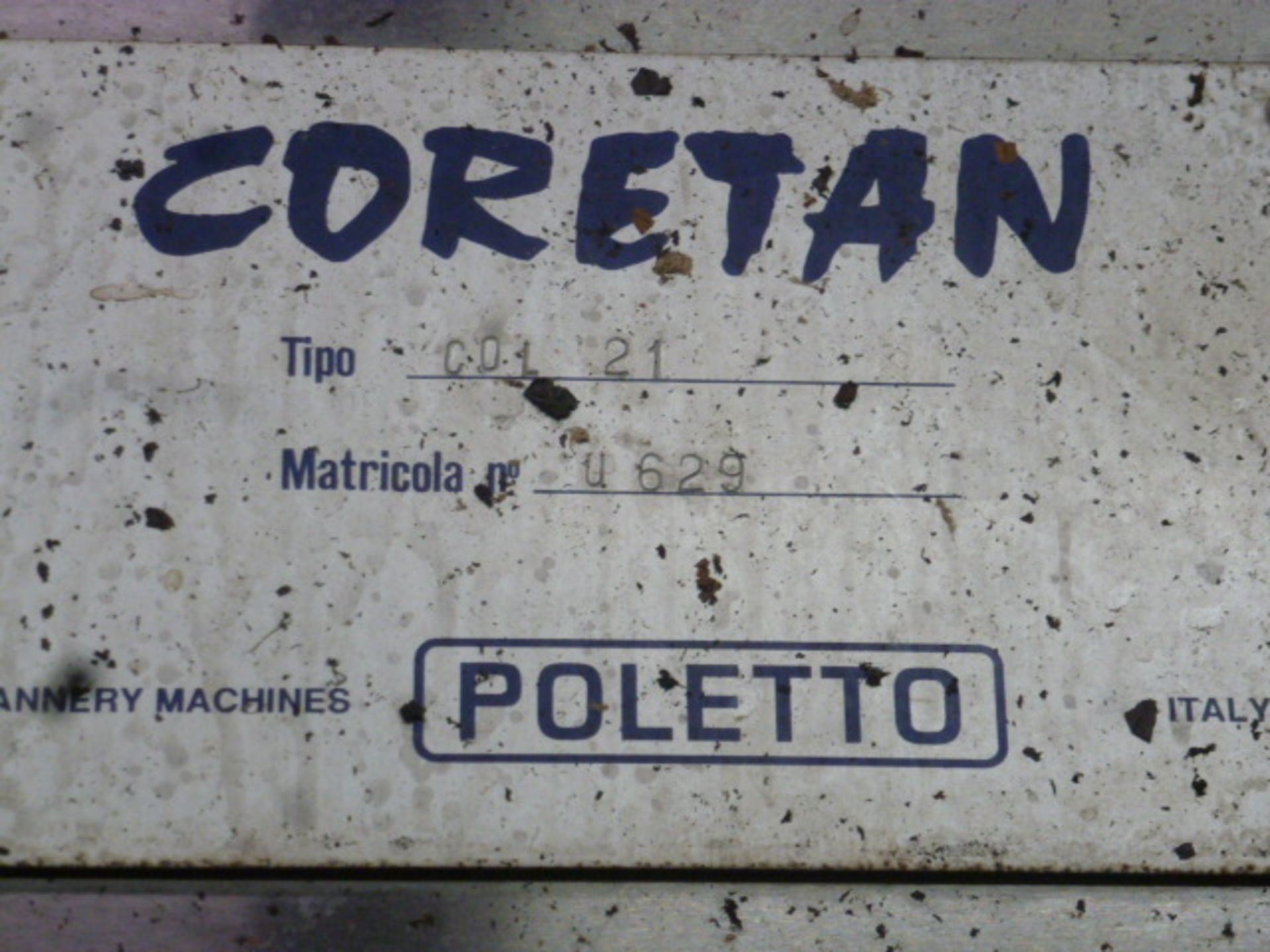 2001 Poletto Coretan Drum w/30-Hide Capacity, m/n COL-21, s/n U629 - Image 3 of 6