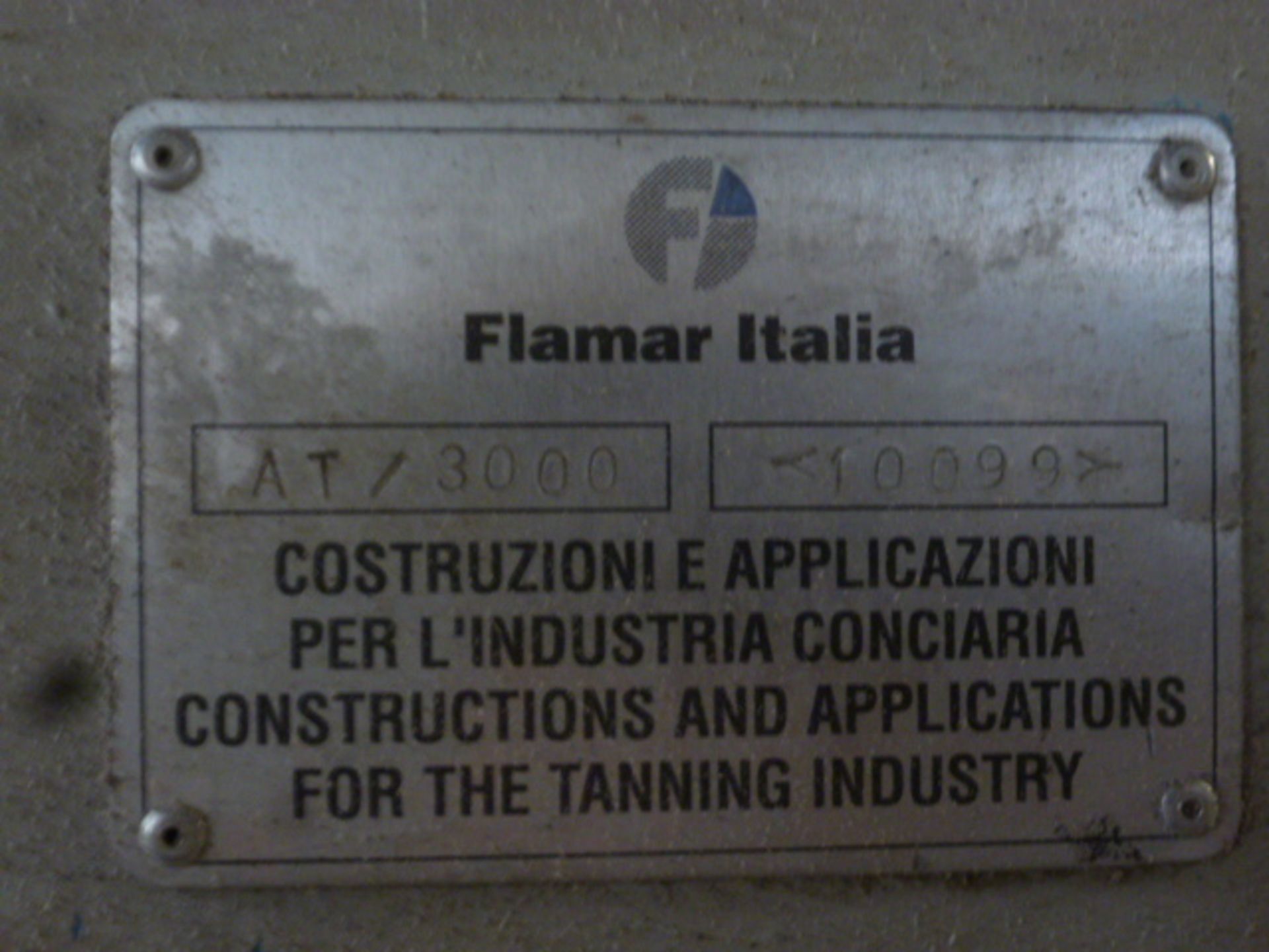 Flamar Italia Buffing Machine, m/n SG3000, s/n 10098 - Image 8 of 9