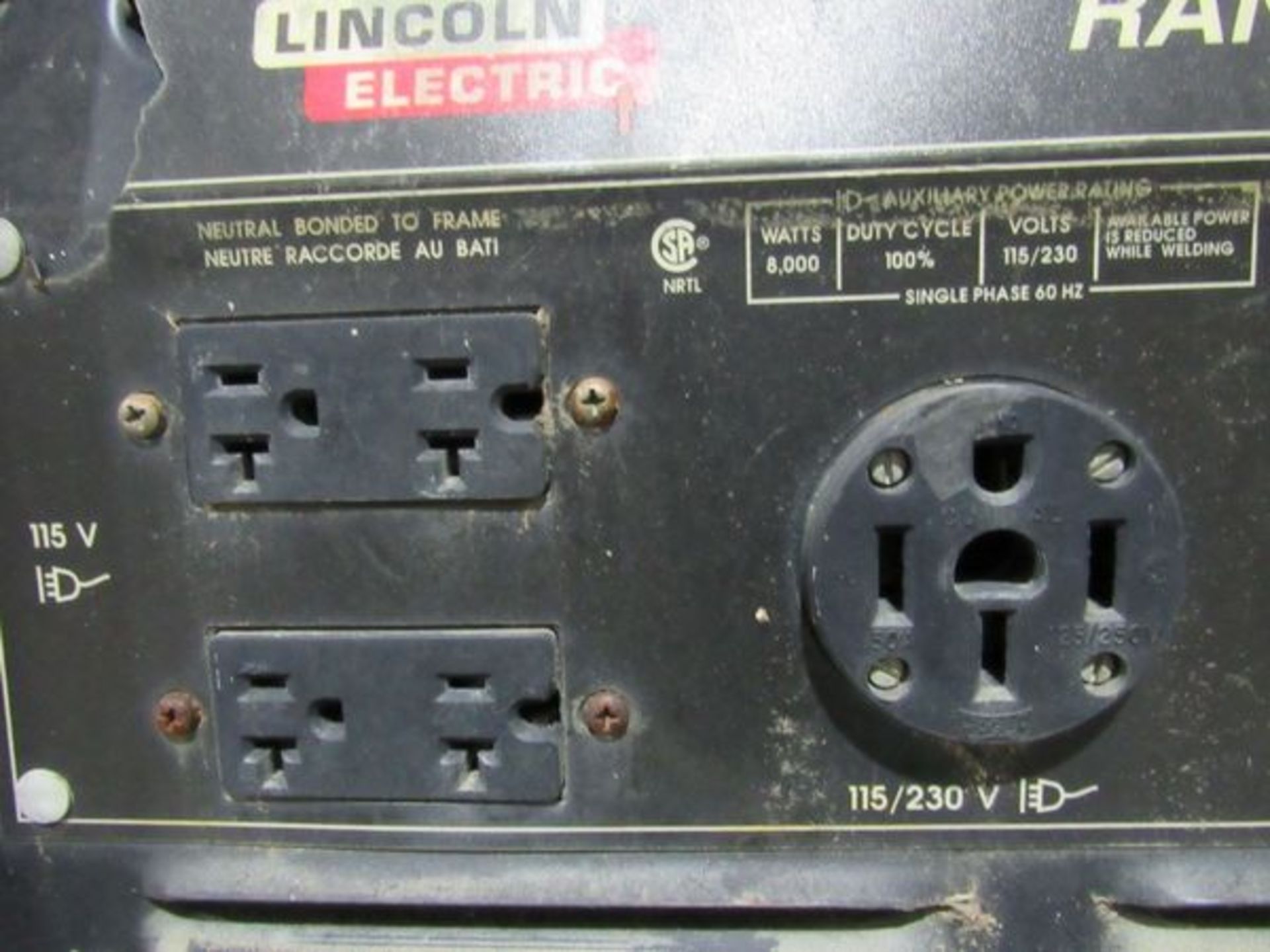 Lincoln Ranger 8 Welder- - Image 8 of 17