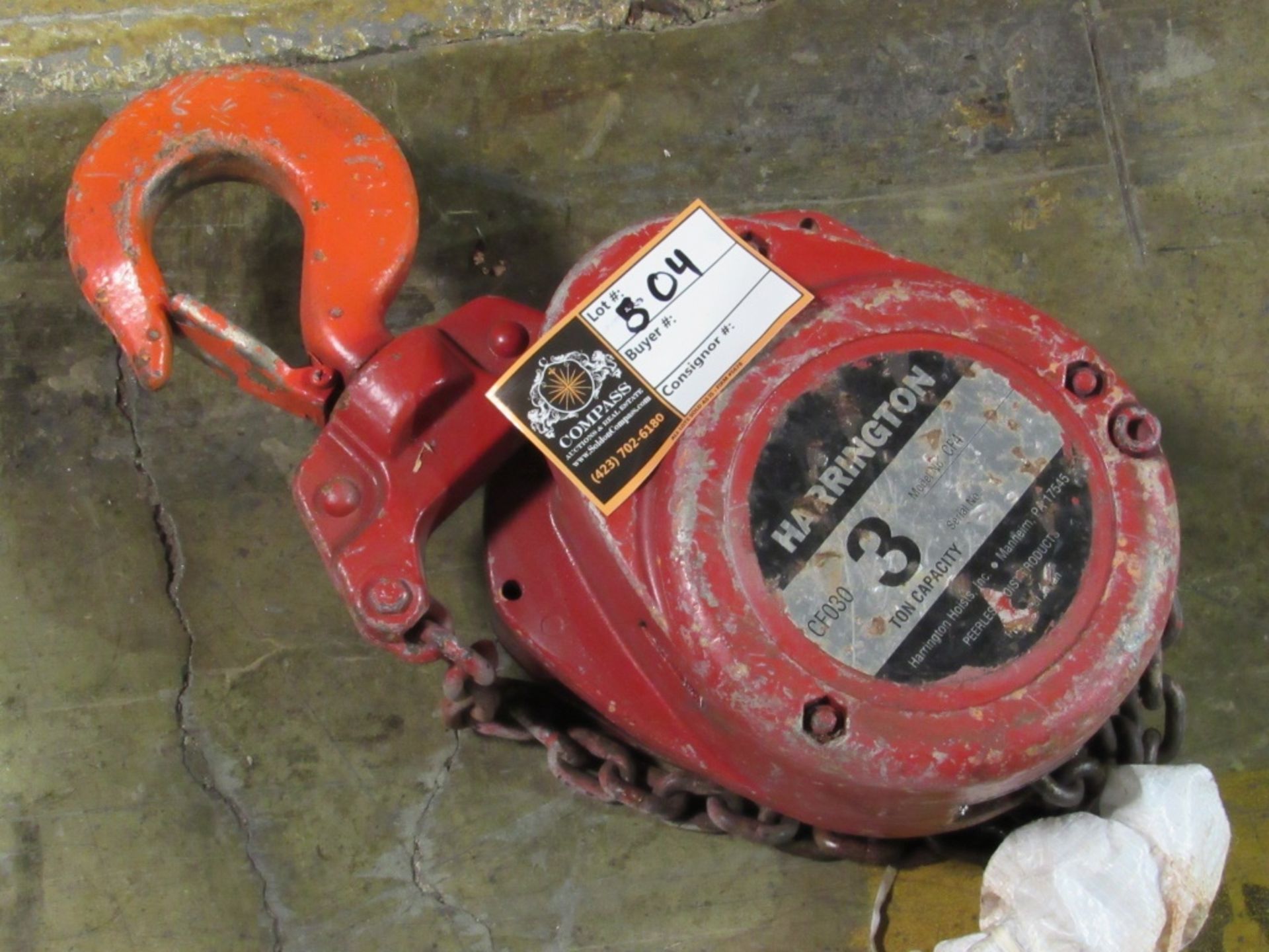 3 Ton Chain Hoist- - Image 2 of 3