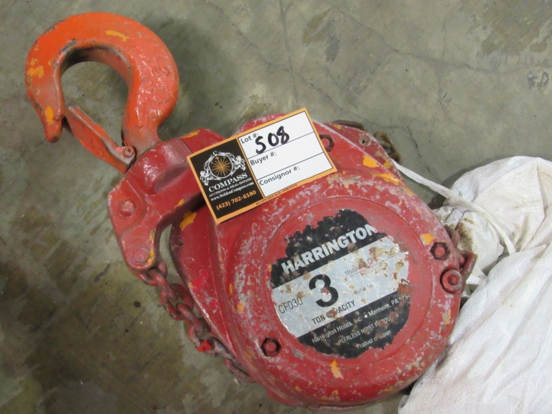 3 Ton Chain Hoist- - Image 2 of 3