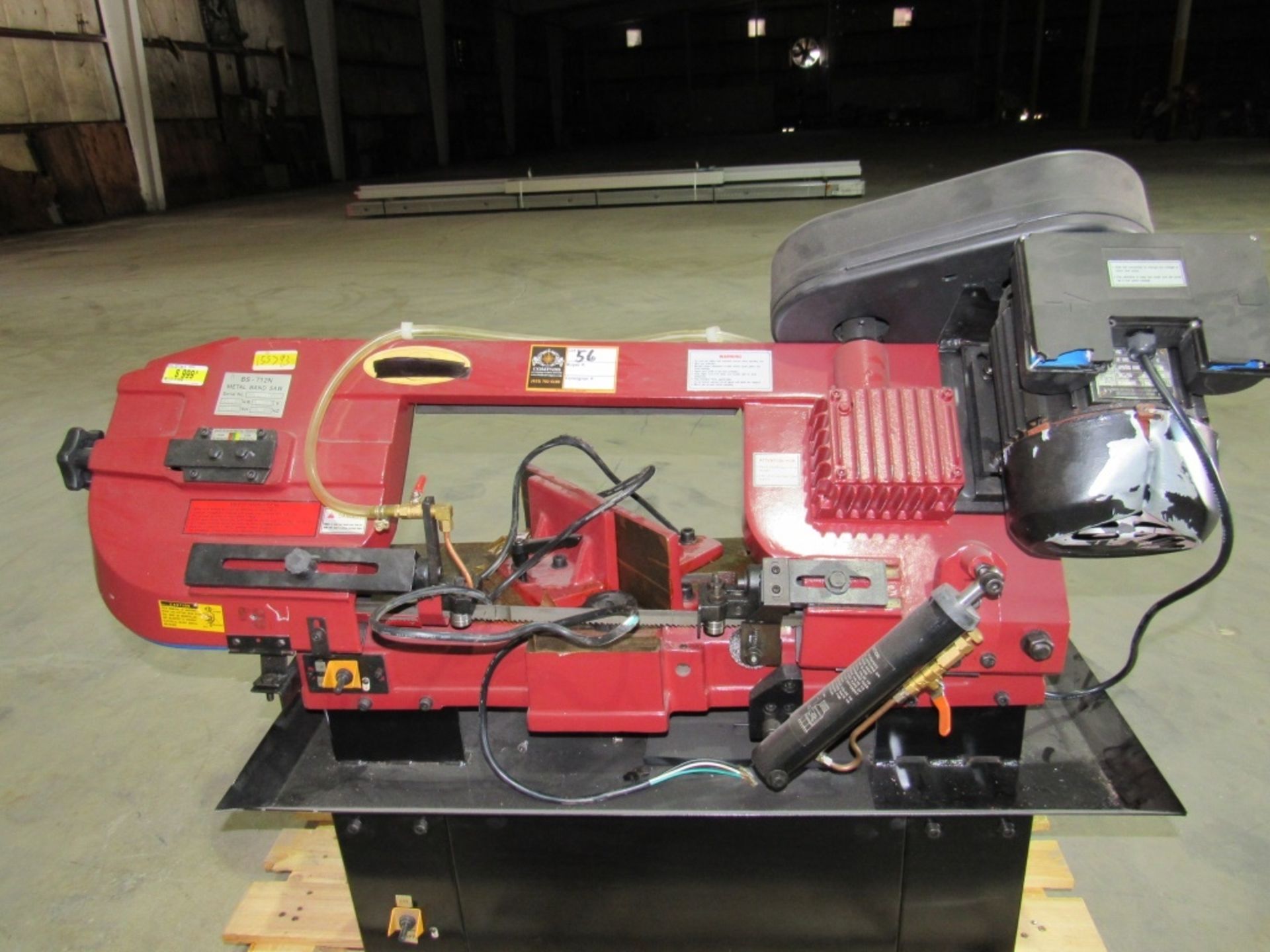 Metal Band Saw- Model - BS-712N 1.1 KW 115/230 Volts 1 Phase 60 Hz Overall Dimensions - 4' x 16" x - Image 4 of 14