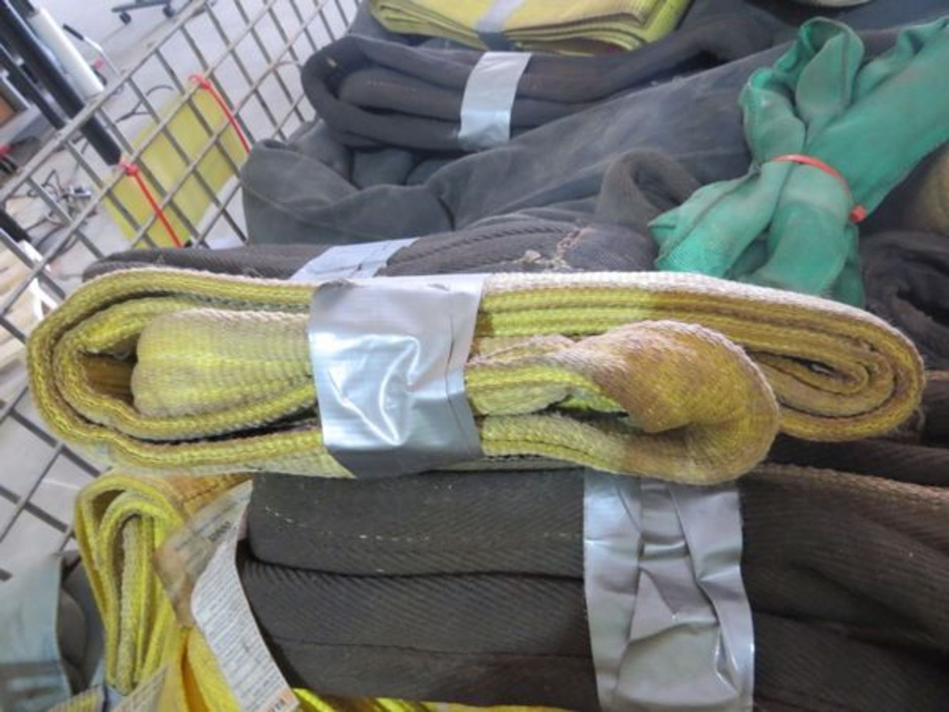Assorted Nylon Lifting Slings- MFR - Liftall, QC21 Lengths Range From 3' to 6' 4" Wide **Basket SOLD - Image 4 of 8
