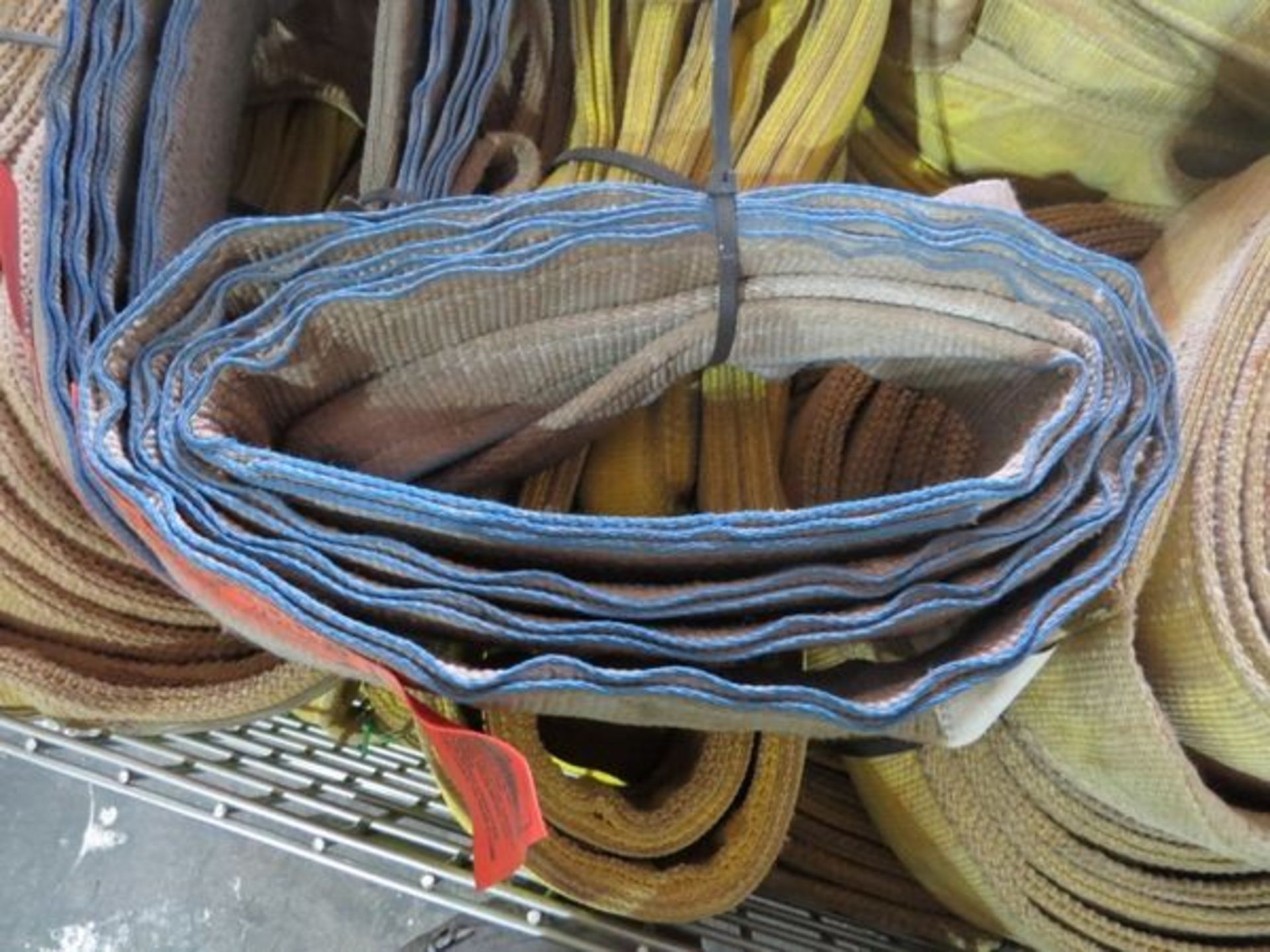 Assorted Nylon Lifting Slings- MFR - Liftall, QC21 4" Wide 12' Long **Basket SOLD Separately in - Image 3 of 7