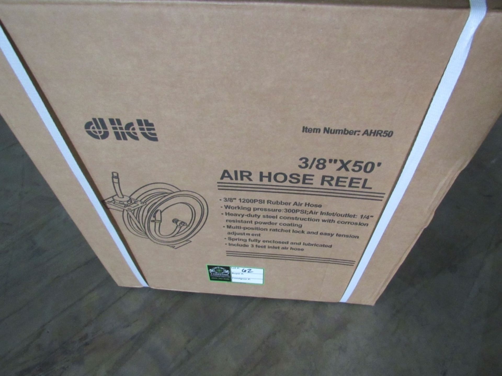 "NEW" Air Hose Reel- 3/8" x 50' 1200 PSI Hose - Bild 4 aus 8