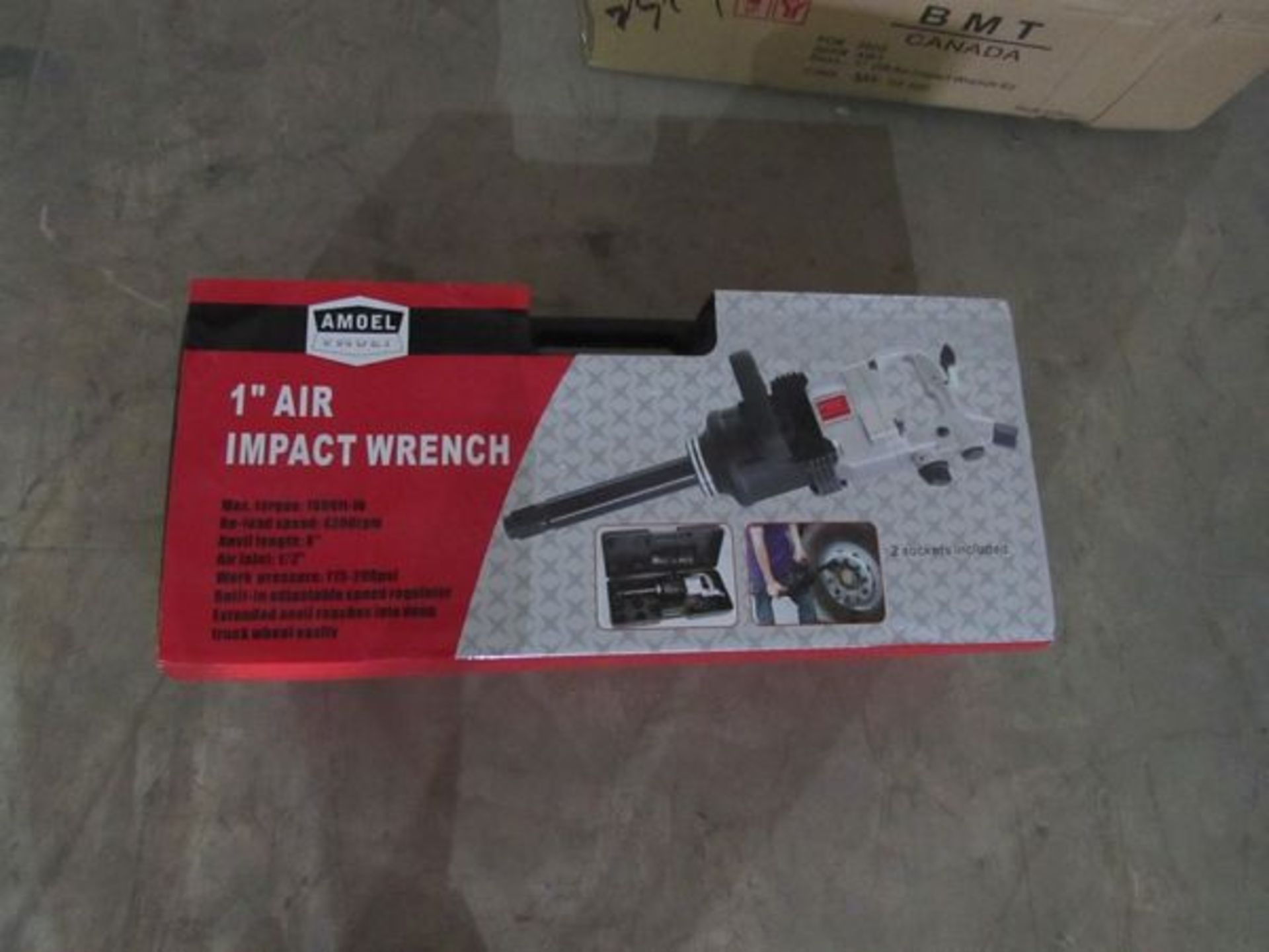 "NEW" 1" Impact Wrench Kit- MFR - DR 1" No-Load Speed - 4,200 Rpm Air Inlet - 1/2" Working PSI - - Bild 5 aus 10