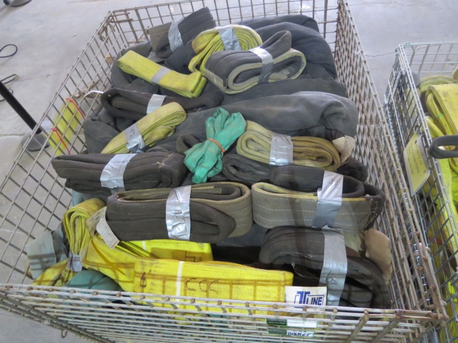 Assorted Nylon Lifting Slings- MFR - Liftall, QC21 Lengths Range From 3' to 6' 4" Wide **Basket SOLD