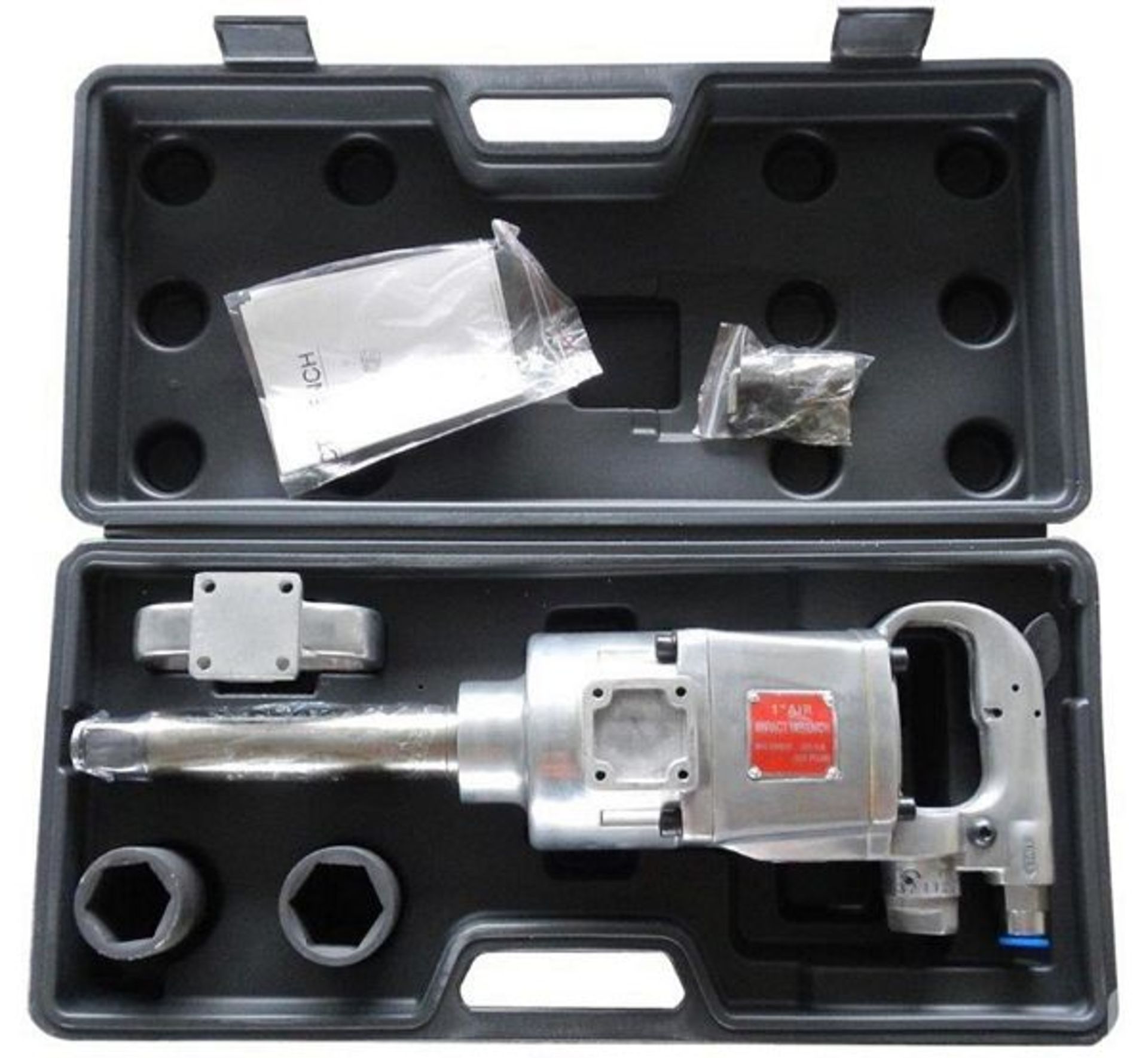 "NEW" 1" Impact Wrench Kit- MFR - DR 1" No-Load Speed - 4,200 Rpm Air Inlet - 1/2" Working PSI - - Bild 3 aus 10