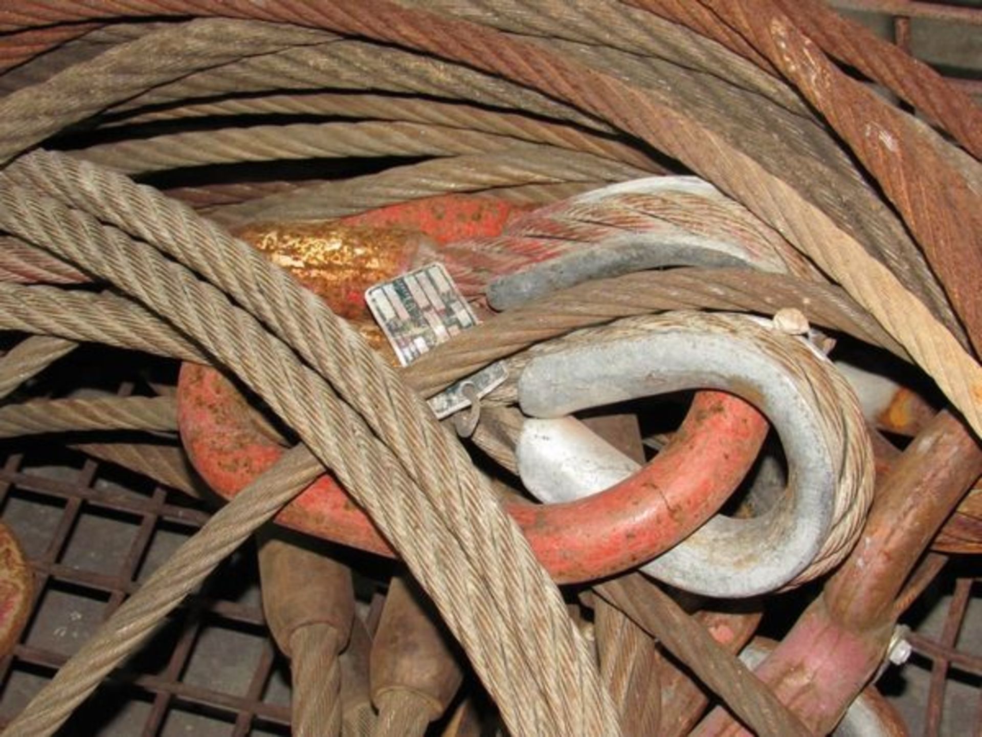 (qty - 5) Spreaders- MFR - West Coast Wire Rope Sizes Range From 3/8" to 1" 10' Long **Basket SOLD - Image 3 of 13