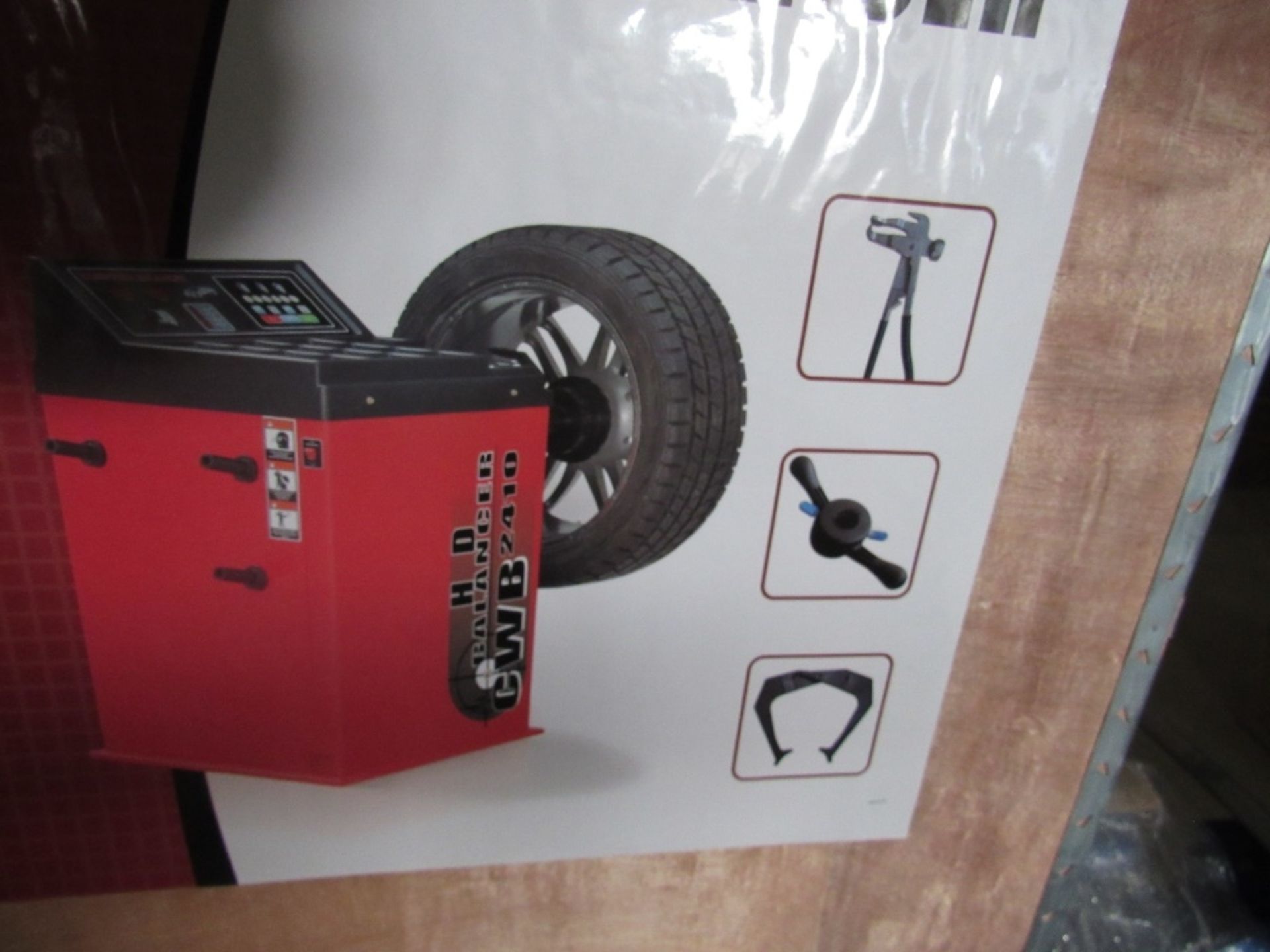 "NEW" Heavy Duty Wheel Balancer- 120 Volts 60 Hz 1/3 Hp Motor Rim Diameter 10" to 24" Make Tire - Bild 6 aus 7