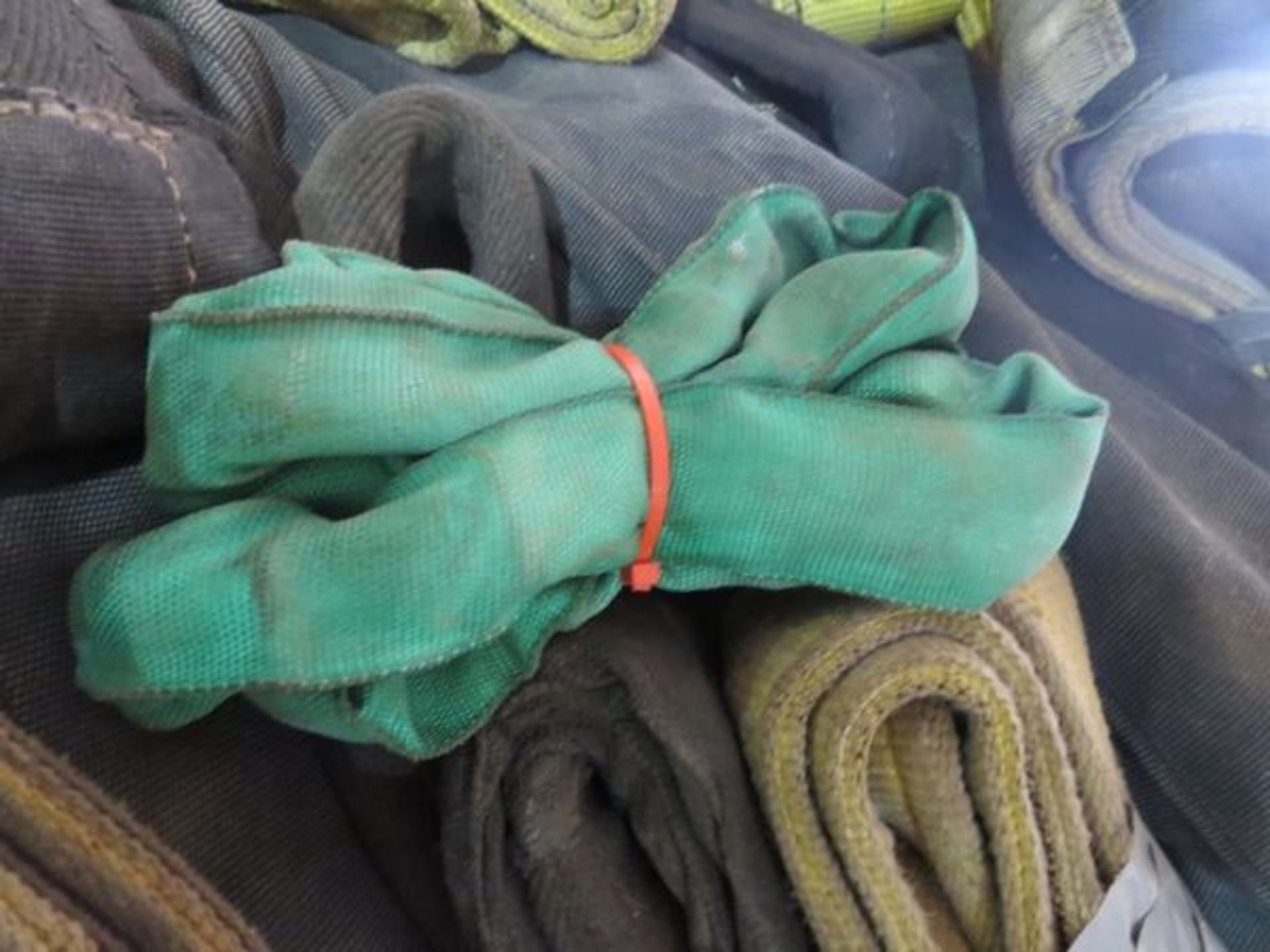 Assorted Nylon Lifting Slings- MFR - Liftall, QC21 Lengths Range From 3' to 6' 4" Wide **Basket SOLD - Image 3 of 8