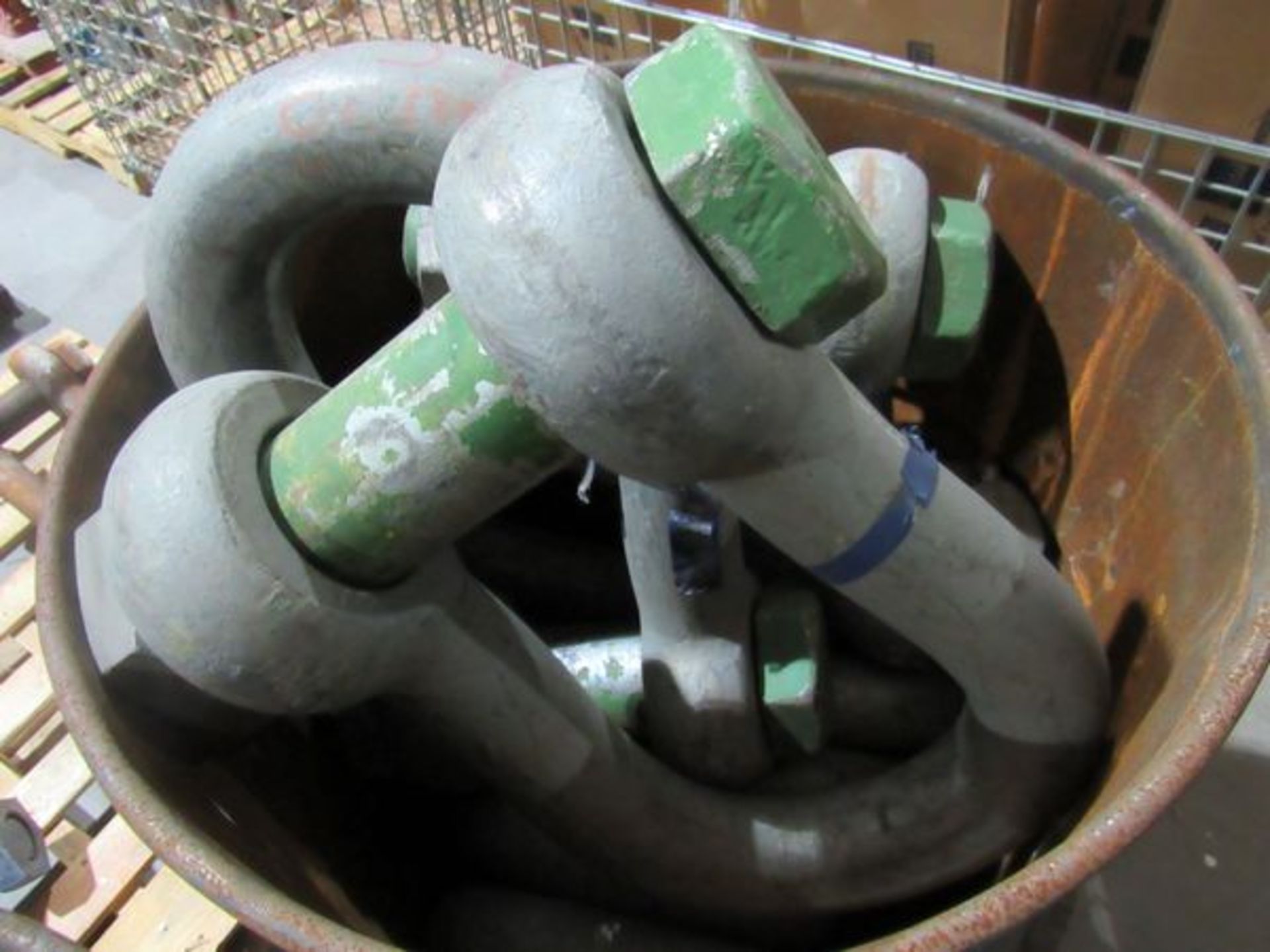 (approx qty - 10) Heavy Duty Shackles- MFR - Holland 65 Ton (1) 55 Gal Drum - Image 4 of 5