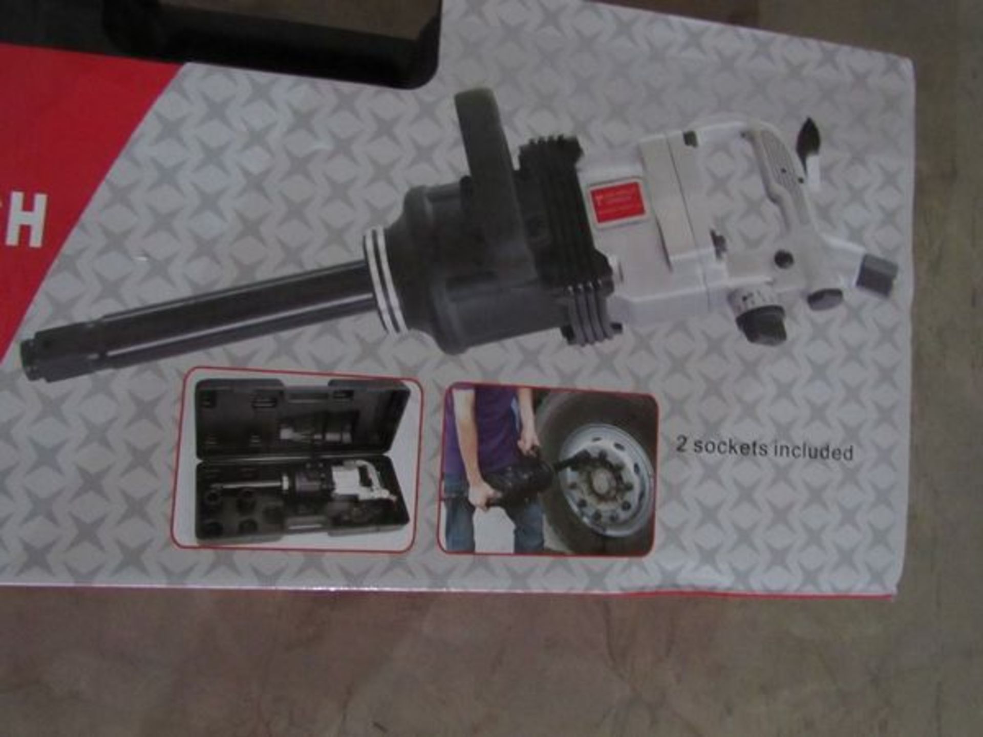 "NEW" 1" Impact Wrench Kit- MFR - DR 1" No-Load Speed - 4,200 Rpm Air Inlet - 1/2" Working PSI - - Bild 7 aus 10