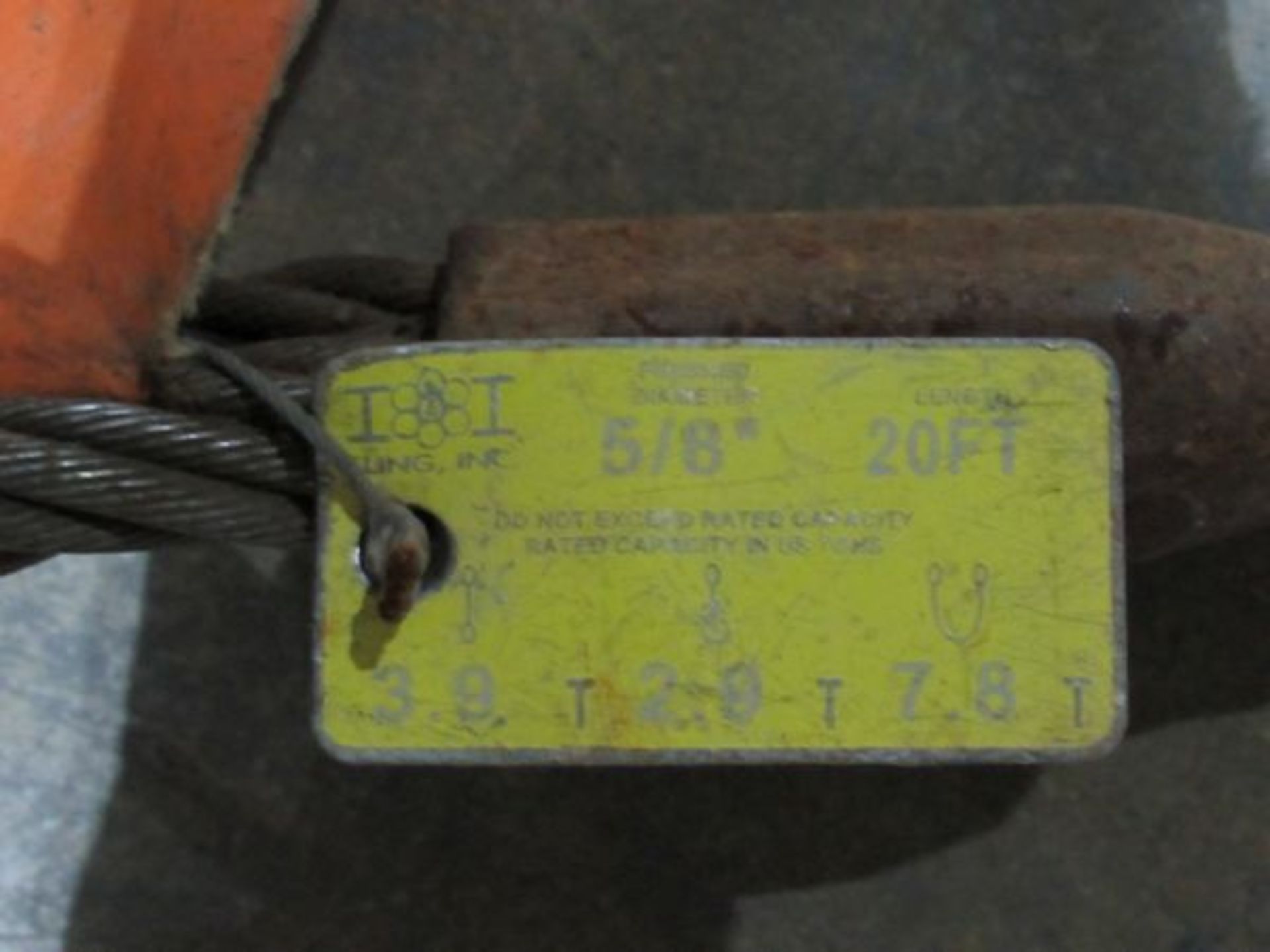 Assorted Braided Steel Lifting Slings- MFR - Total Tool, Lindi Sling Sizes Range From 3/8" to 1" - Image 7 of 20