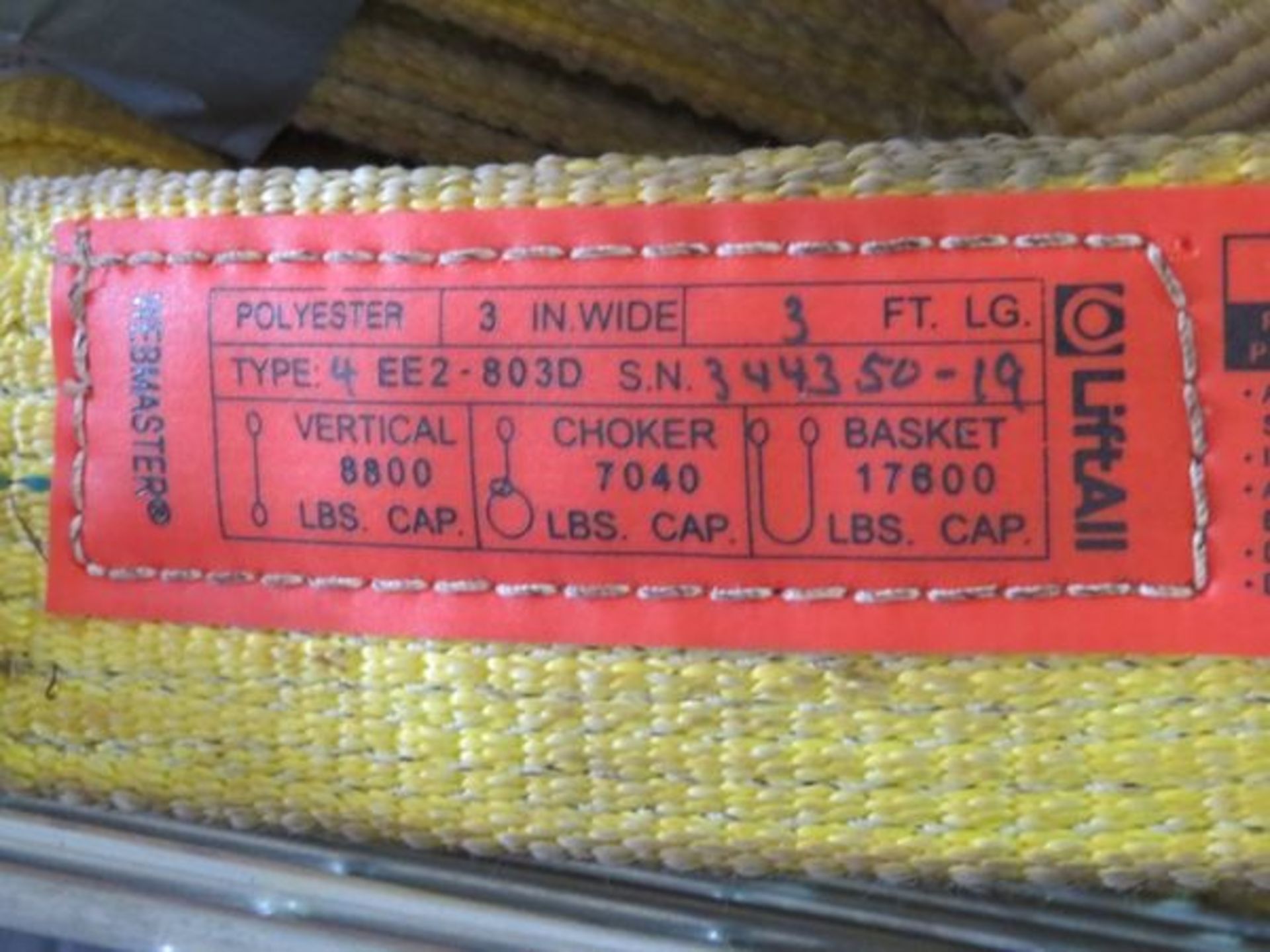 Assorted Nylon Lifting Slings- MFR - Liftall, QC21 Lengths Range From 4' to 10' 4" Wide **Basket - Image 7 of 8