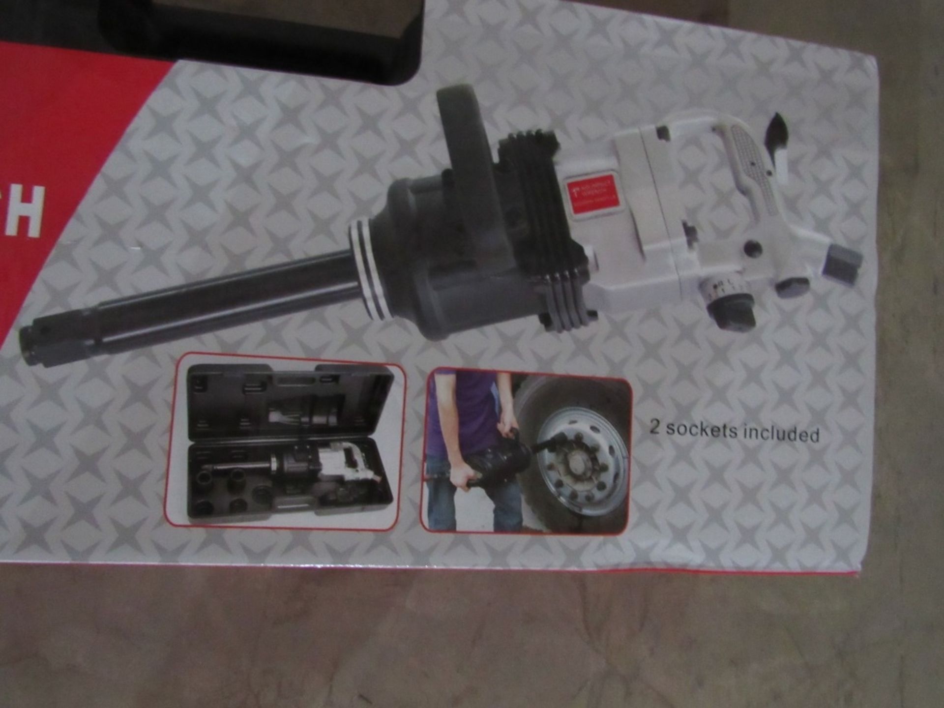 "NEW" 1" Impact Wrench Kit- MFR - DR 1" No-Load Speed - 4,200 Rpm Air Inlet - 1/2" Working PSI - - Bild 6 aus 10