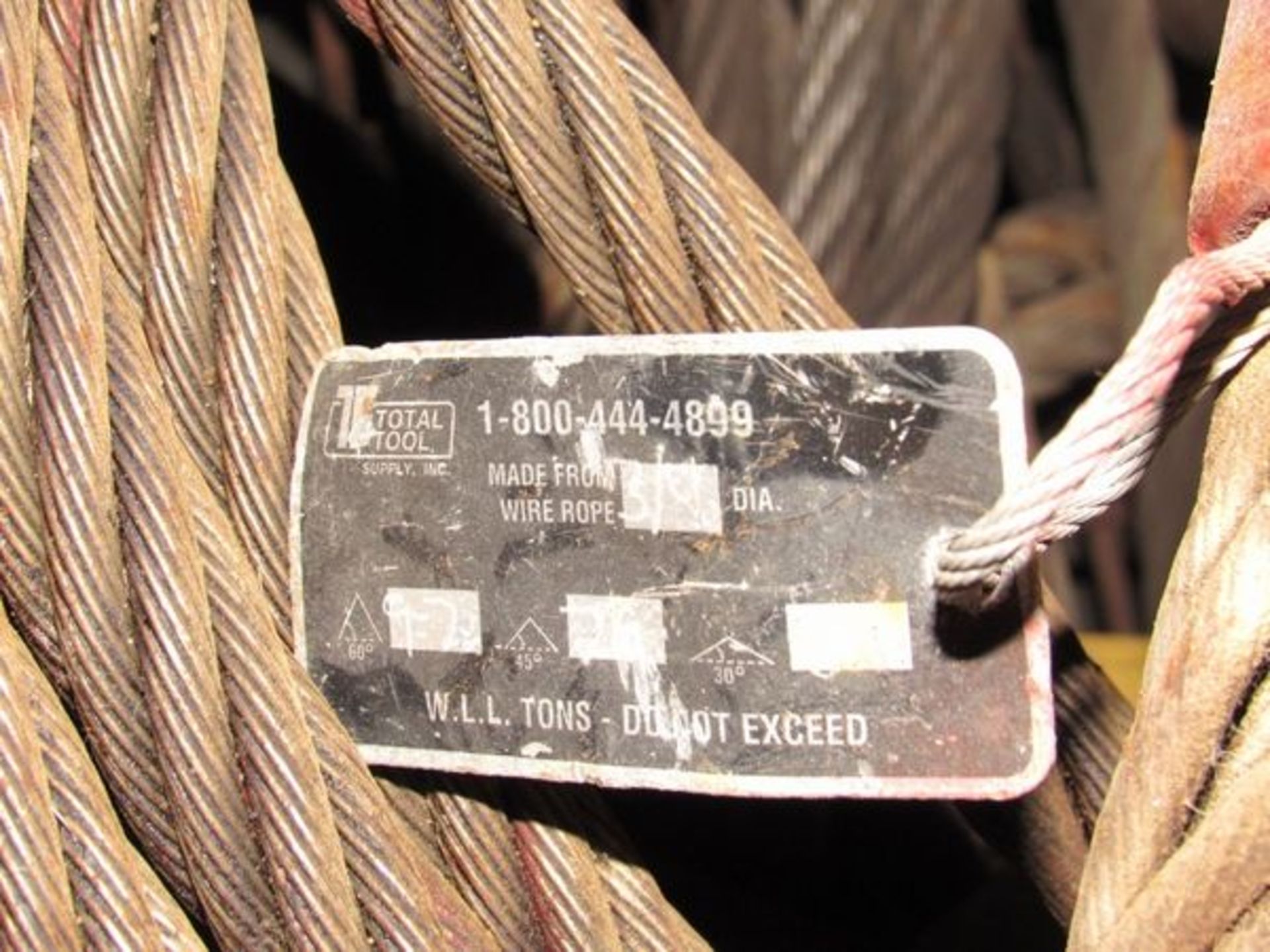 Assorted Braided Steel Lifting Slings- MFR - Dakota Riggers, Total Tool Sizes Range From 1/2" to 3/ - Image 8 of 8