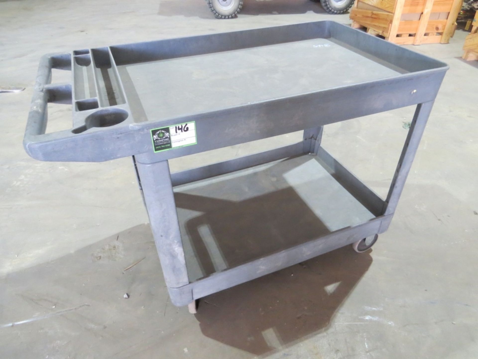 Service Cart- MFR - Rubber Maid 25" x 45" x 33"