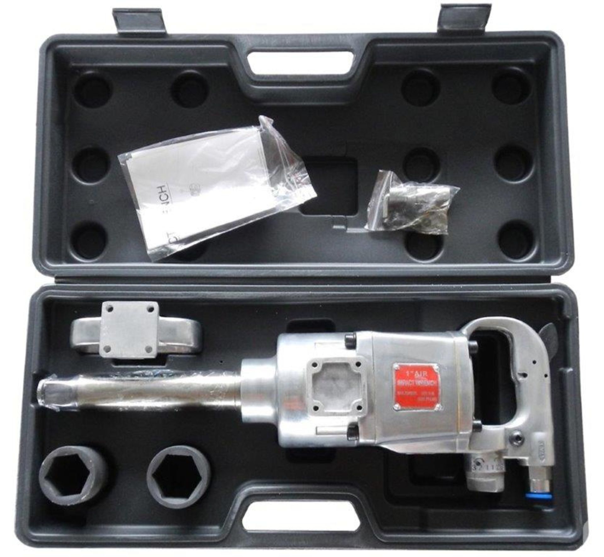 "NEW" 1" Impact Wrench Kit- MFR - DR 1" No-Load Speed - 4,200 Rpm Air Inlet - 1/2" Working PSI - - Bild 2 aus 10