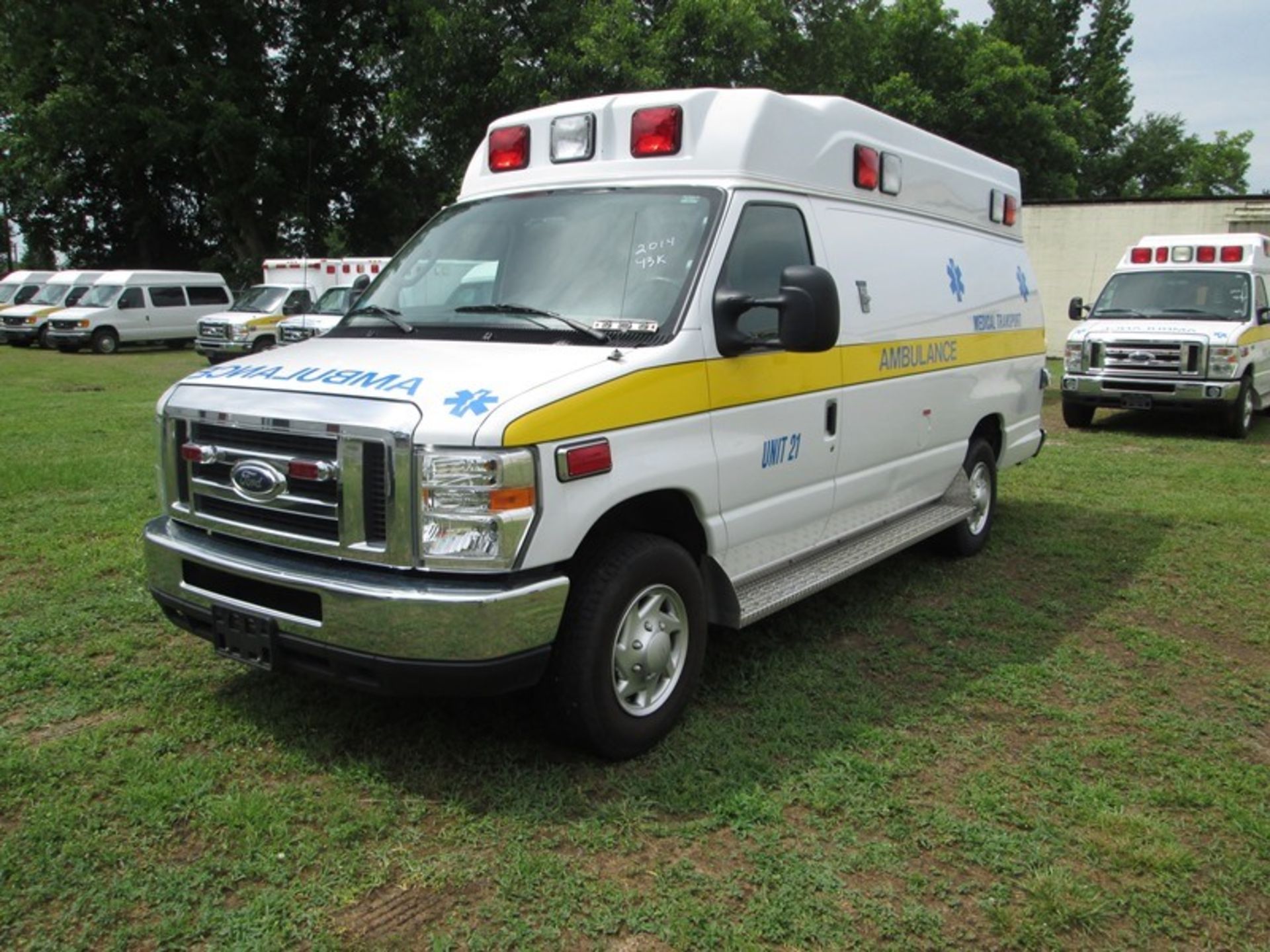 2014 FORD E-350 5.4L GAS 43,053 MILES McCOY MILLER VAN AMBULANCE VIN# 1FDSS3EL5EDA38908