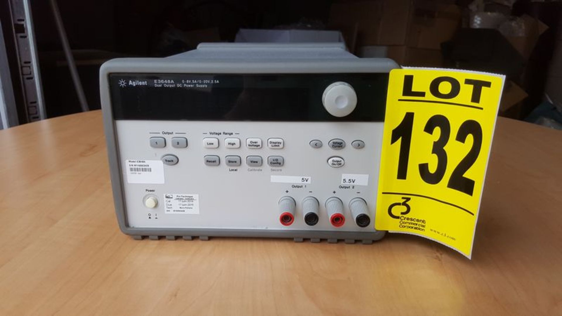 Agilent E3648A dual output DC power supply