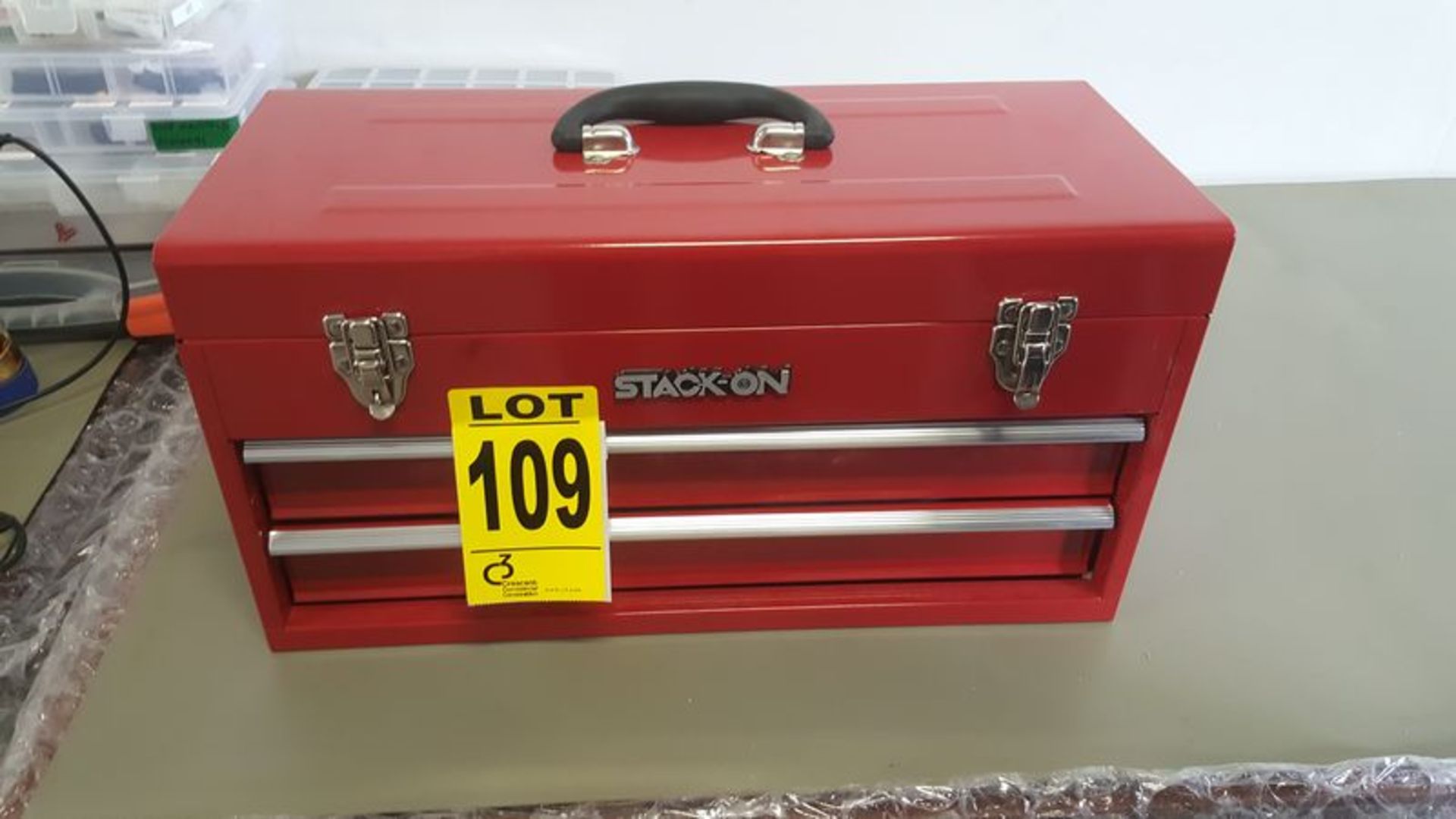 "Stackon " 20" 2-drawer tool chest and contents
